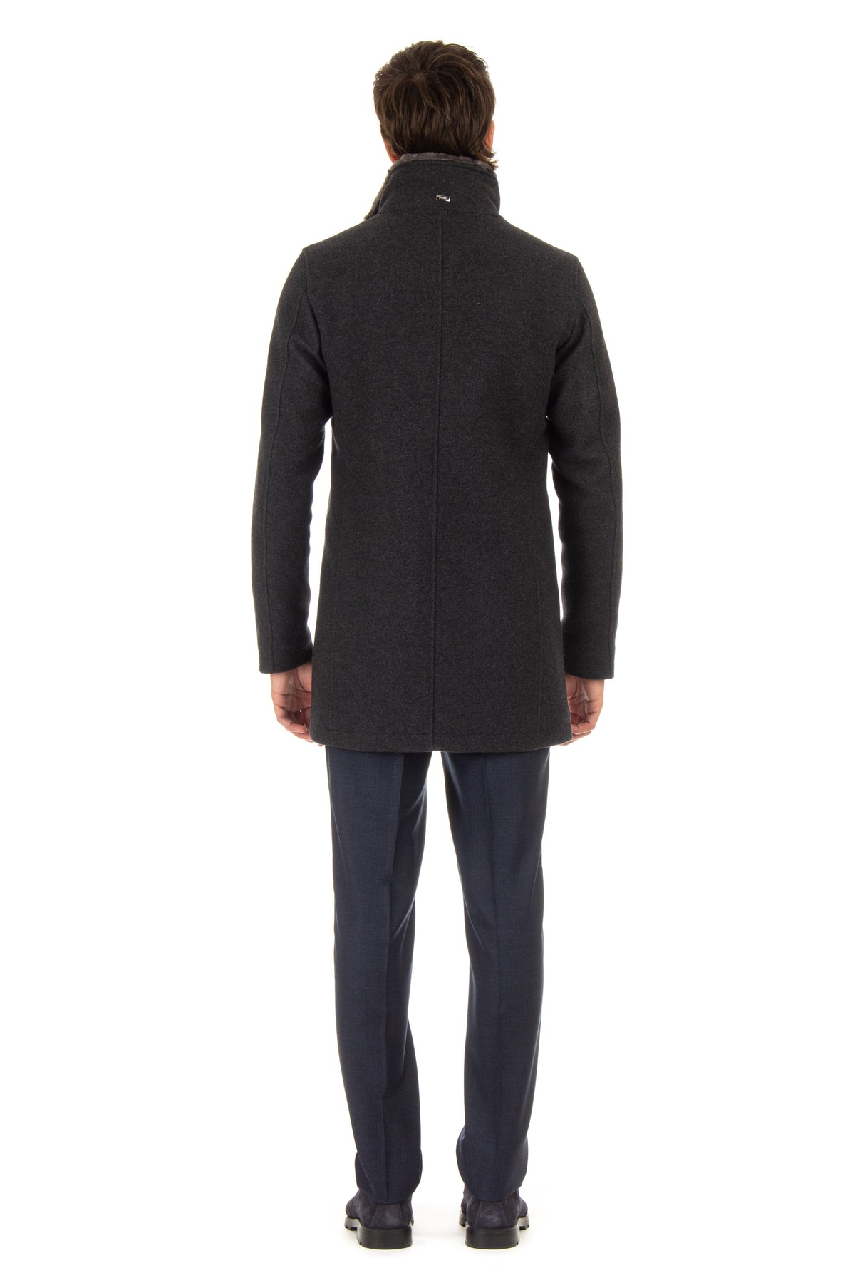 Herno Cappotto in lana imbottito in thermore e collo in castoro CA0071U NEW-2 9480