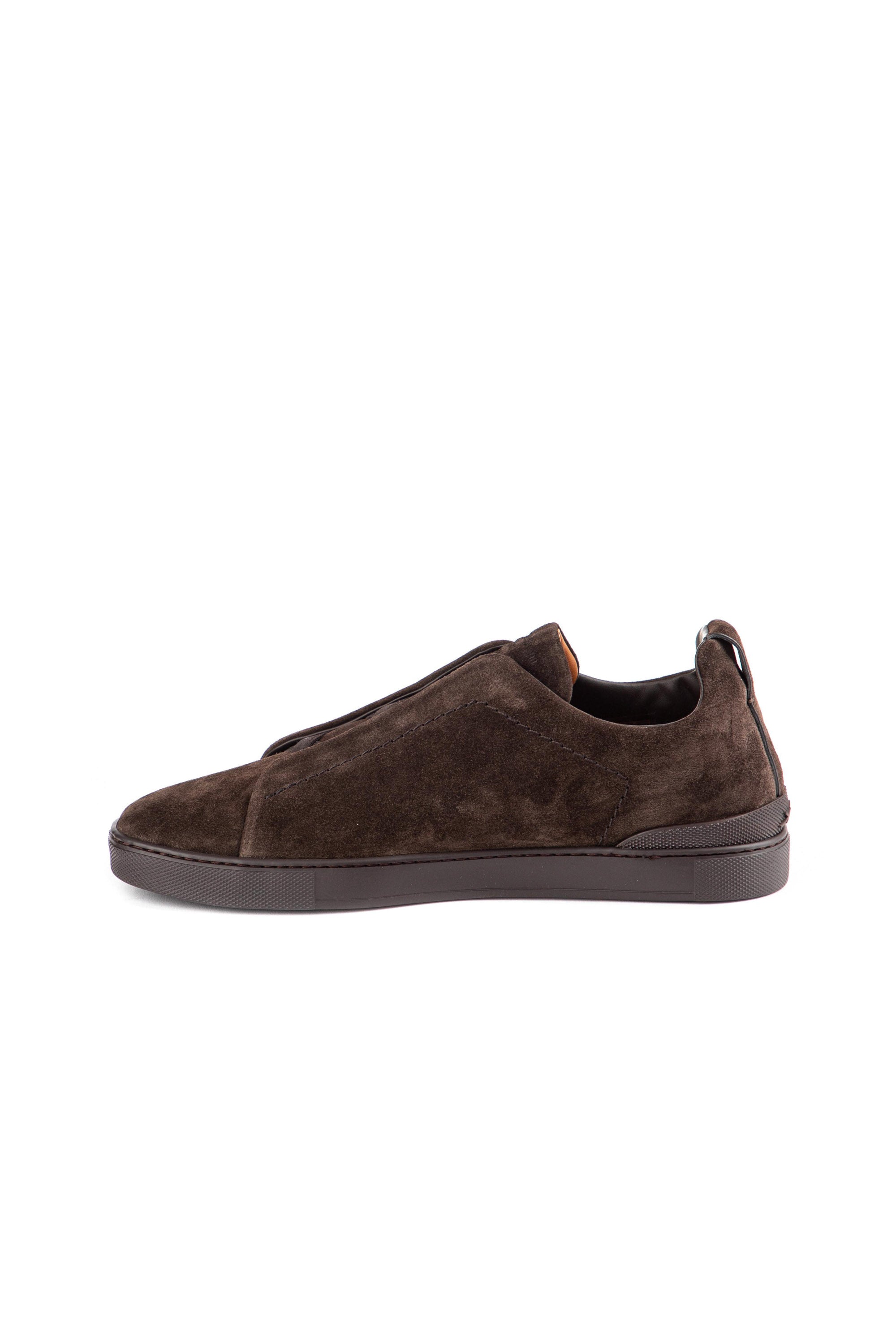 Zegna Sneaker Triple Stitch in camoscio supersoft LHSOY A4667X TDM