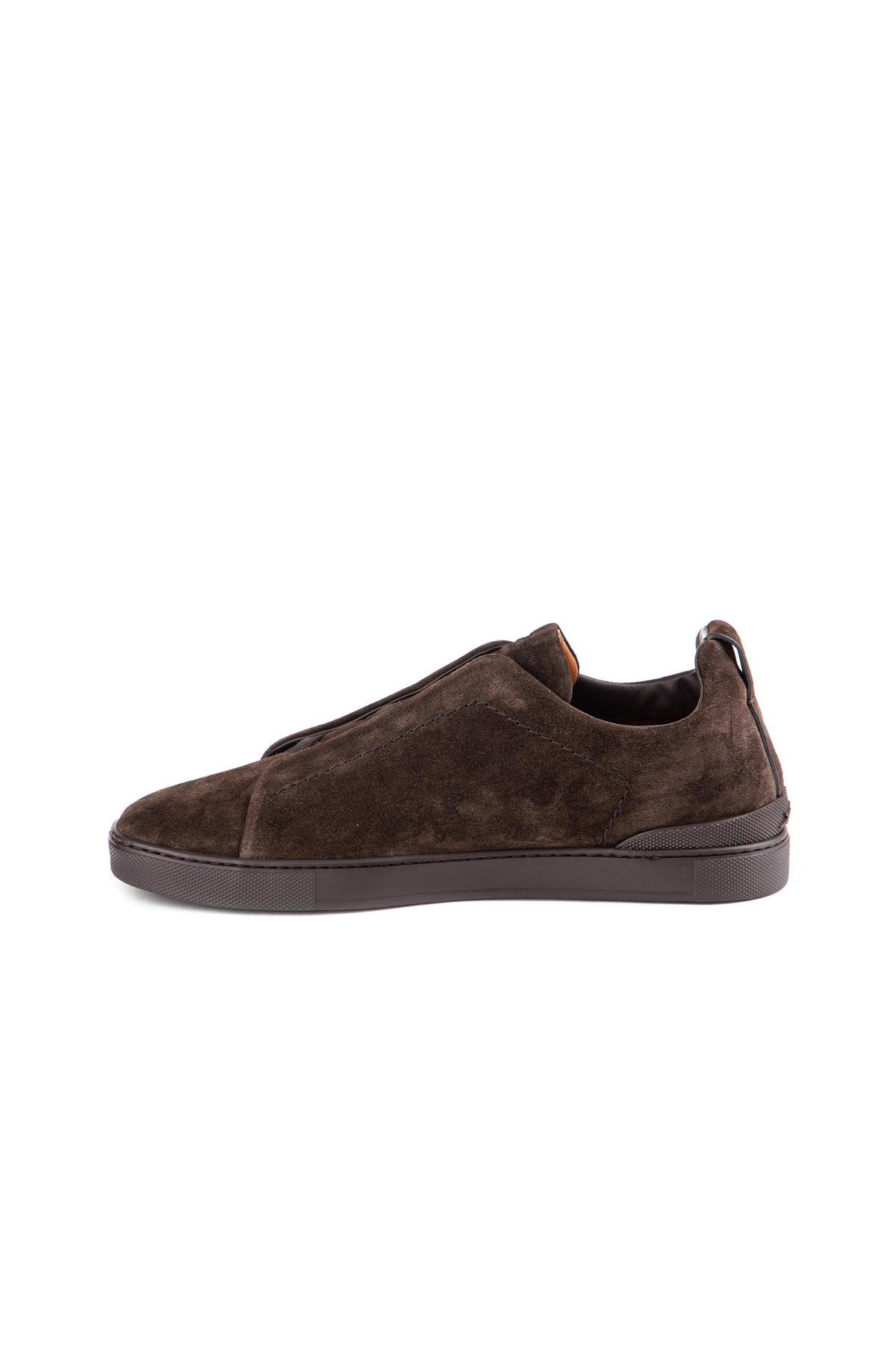 Zegna Sneaker Triple Stitch in camoscio supersoft LHSOY A4667X TDM