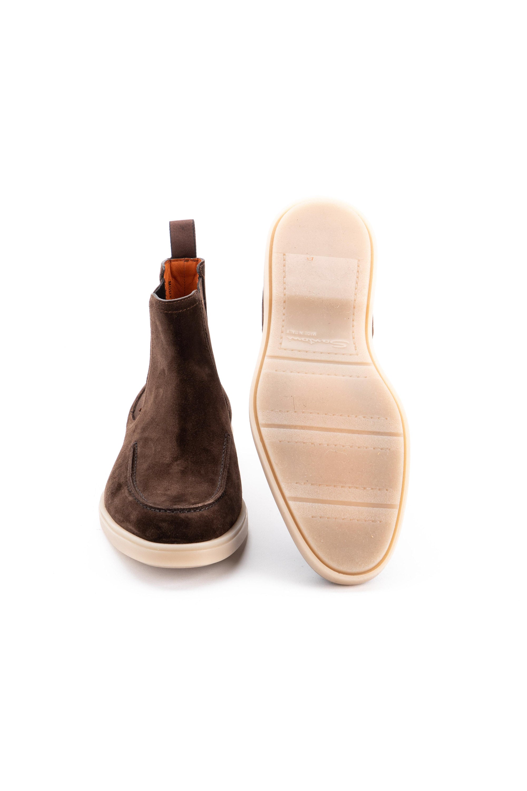 Santoni Stivaletto in camoscio con fondo in gomma antiscivolo MGDT17690TAAESVU T50