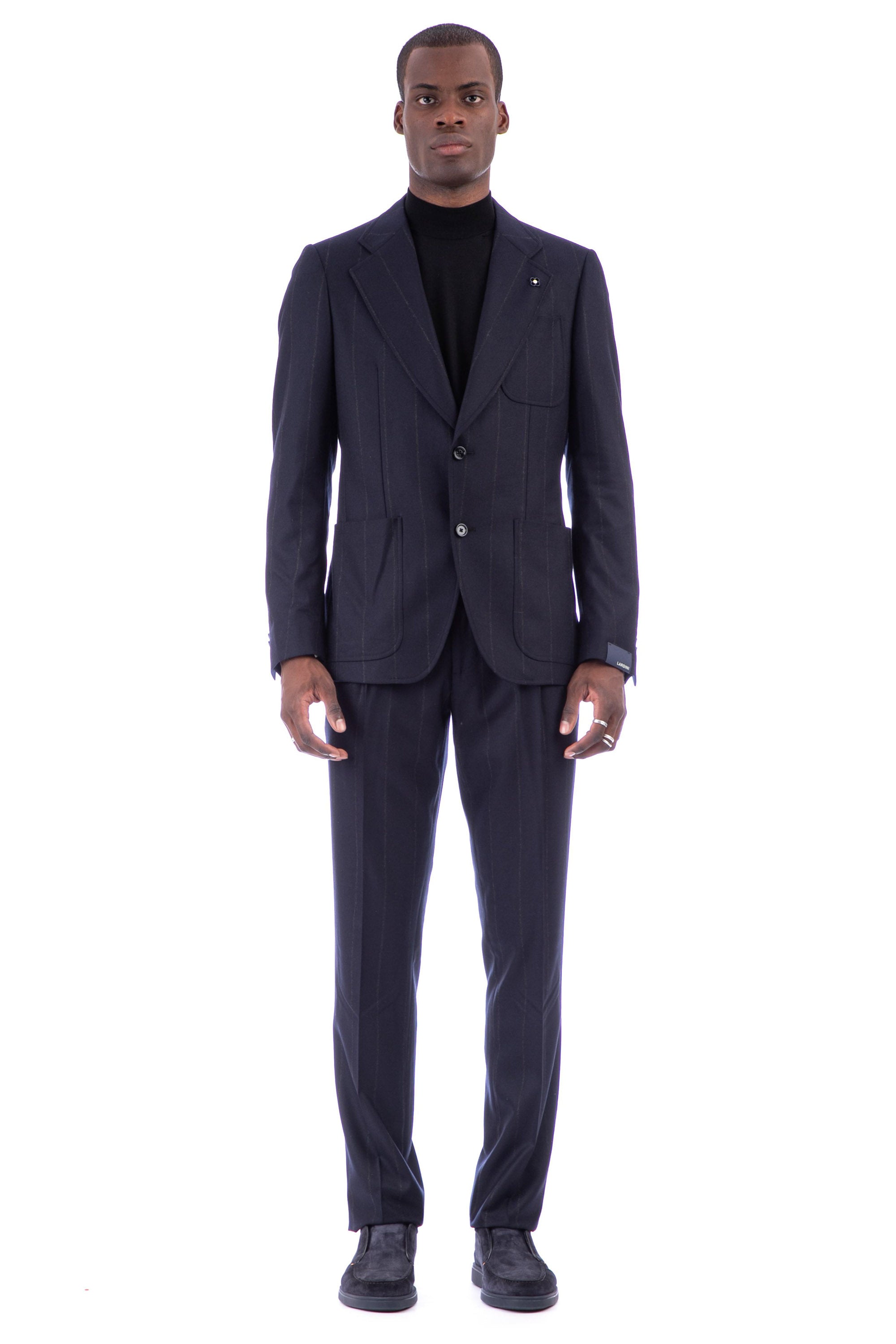 Lardini Abito gessato in lana-cashmere linea Attitude IR7901E IRS59435 850GR