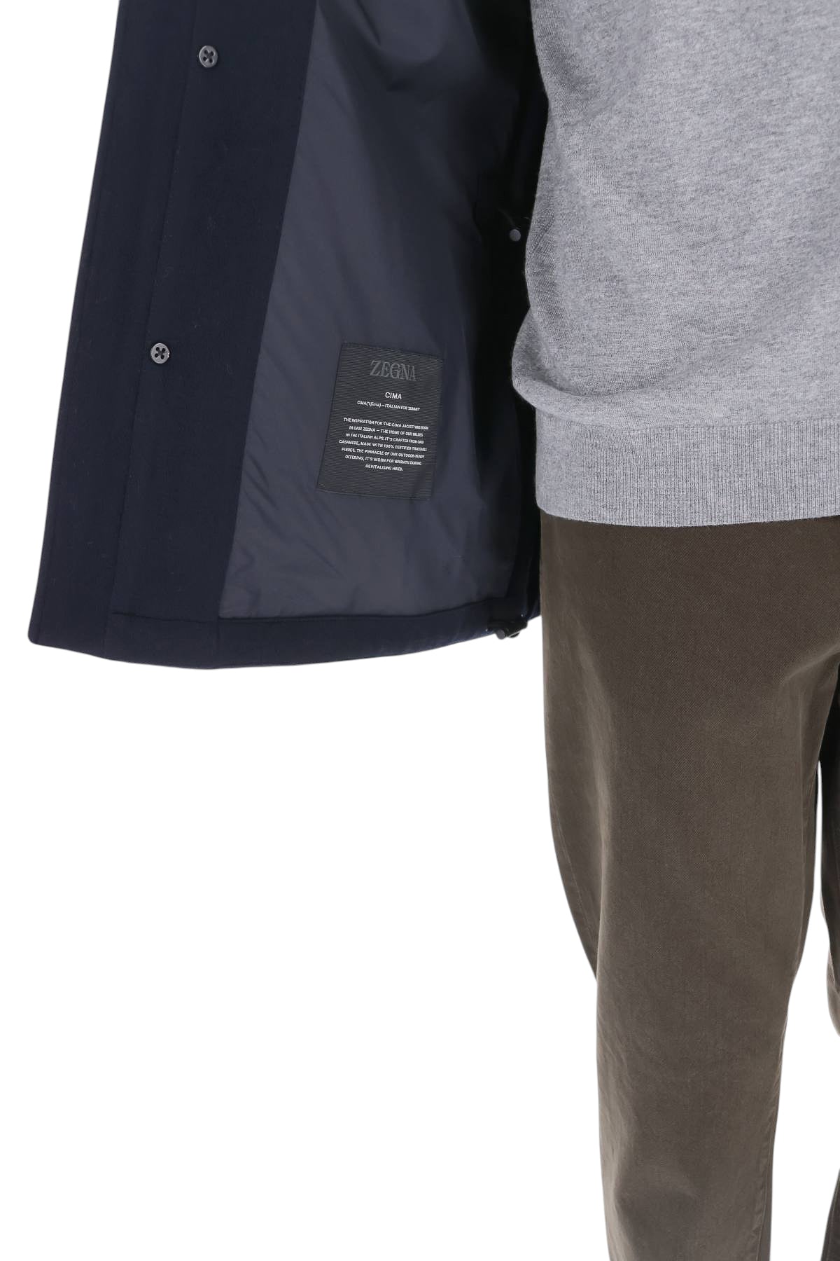 Zegna Giubbotto "Cima" in Oasi Cashmere Elements anti acqua E7T42 7210 531
