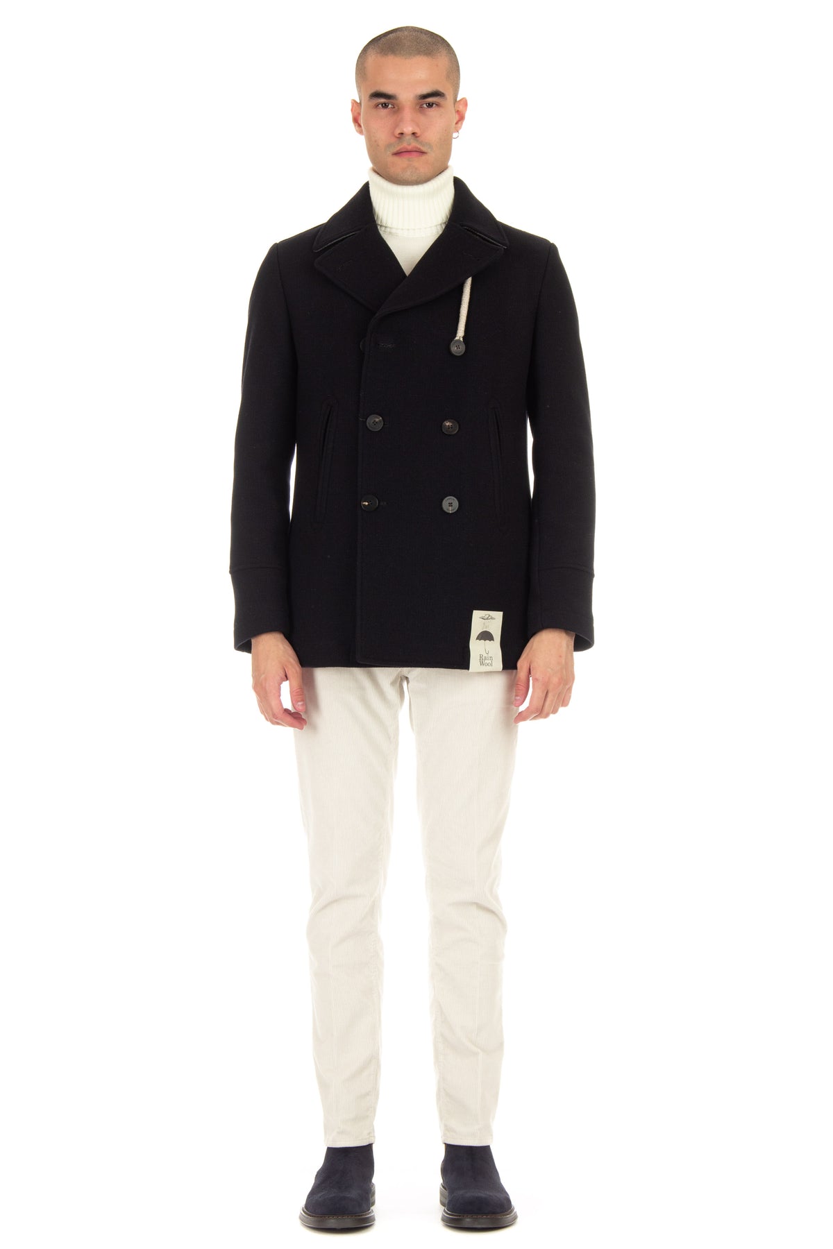 Camplin Peacoat in lana con imbottitura air-warm PEACOAT ISLAND/2 BN S