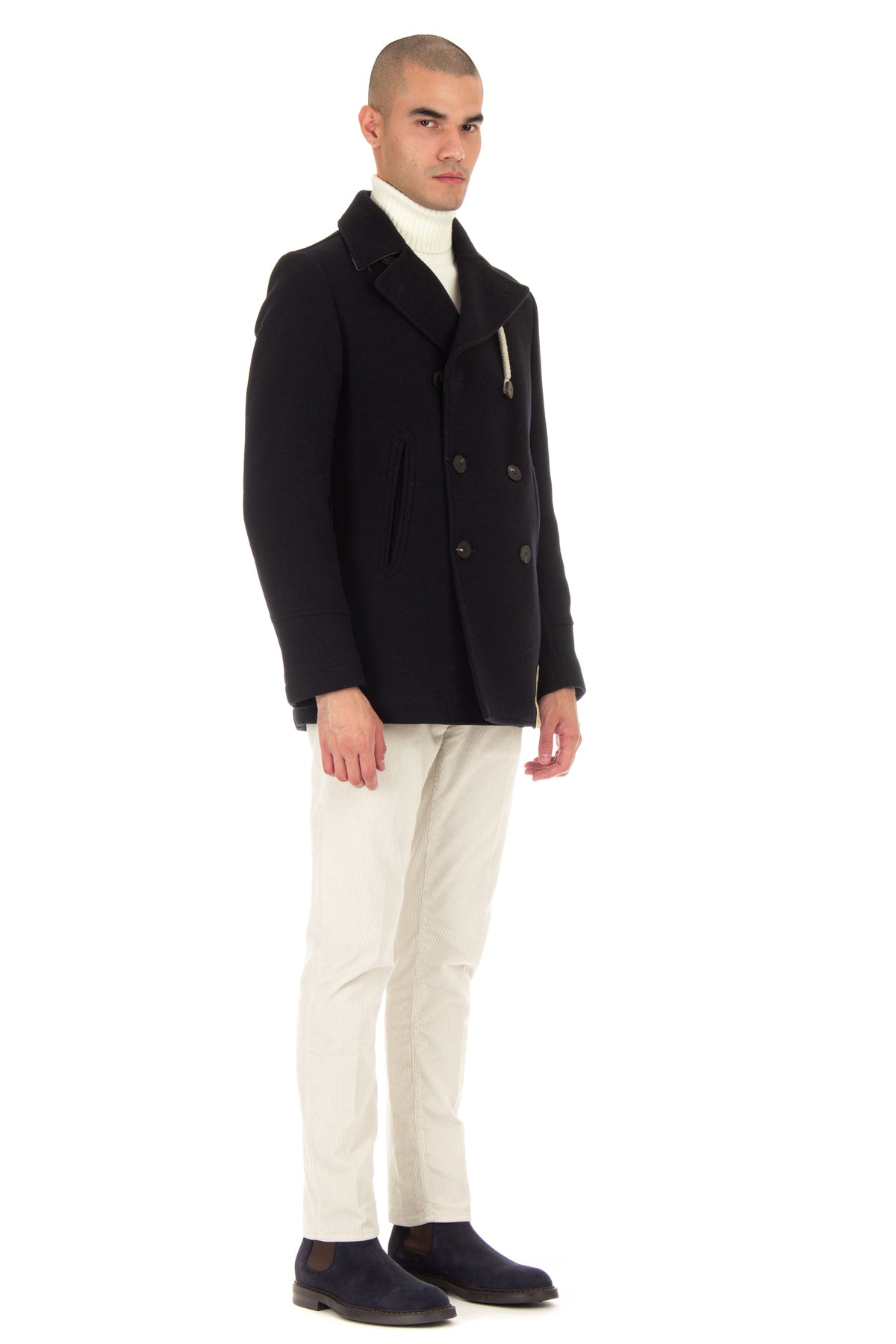 Camplin Peacoat in lana con imbottitura air-warm PEACOAT ISLAND/2 BN S