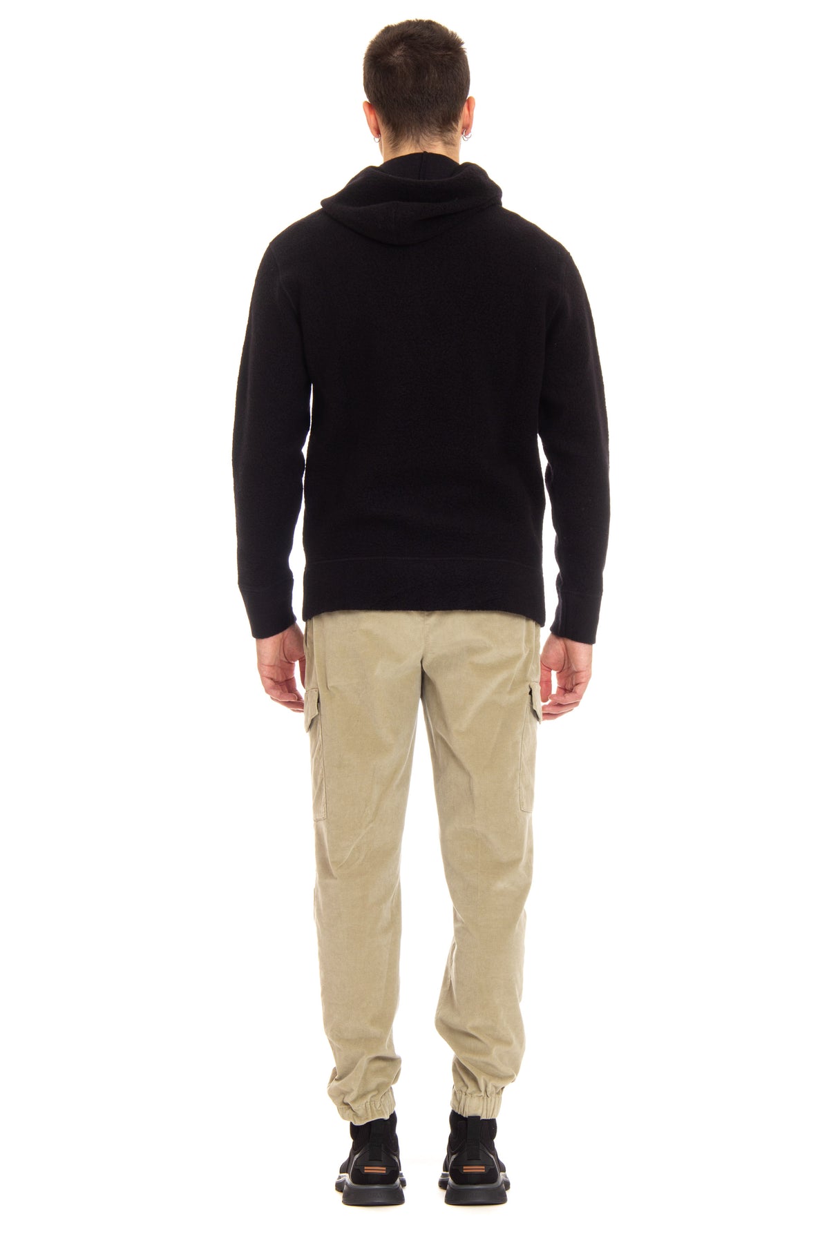 CP Company Felpa orsetto in lana con cappuccio e logo tono su tono CMSS321A 006619G/2 999