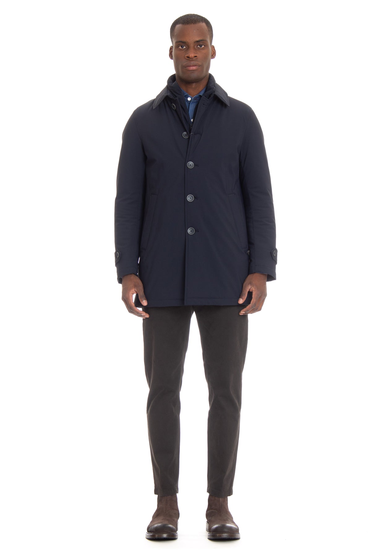 Herno Cappotto in nylon stretch linea Sub Zero PI0667U-12346S 9200