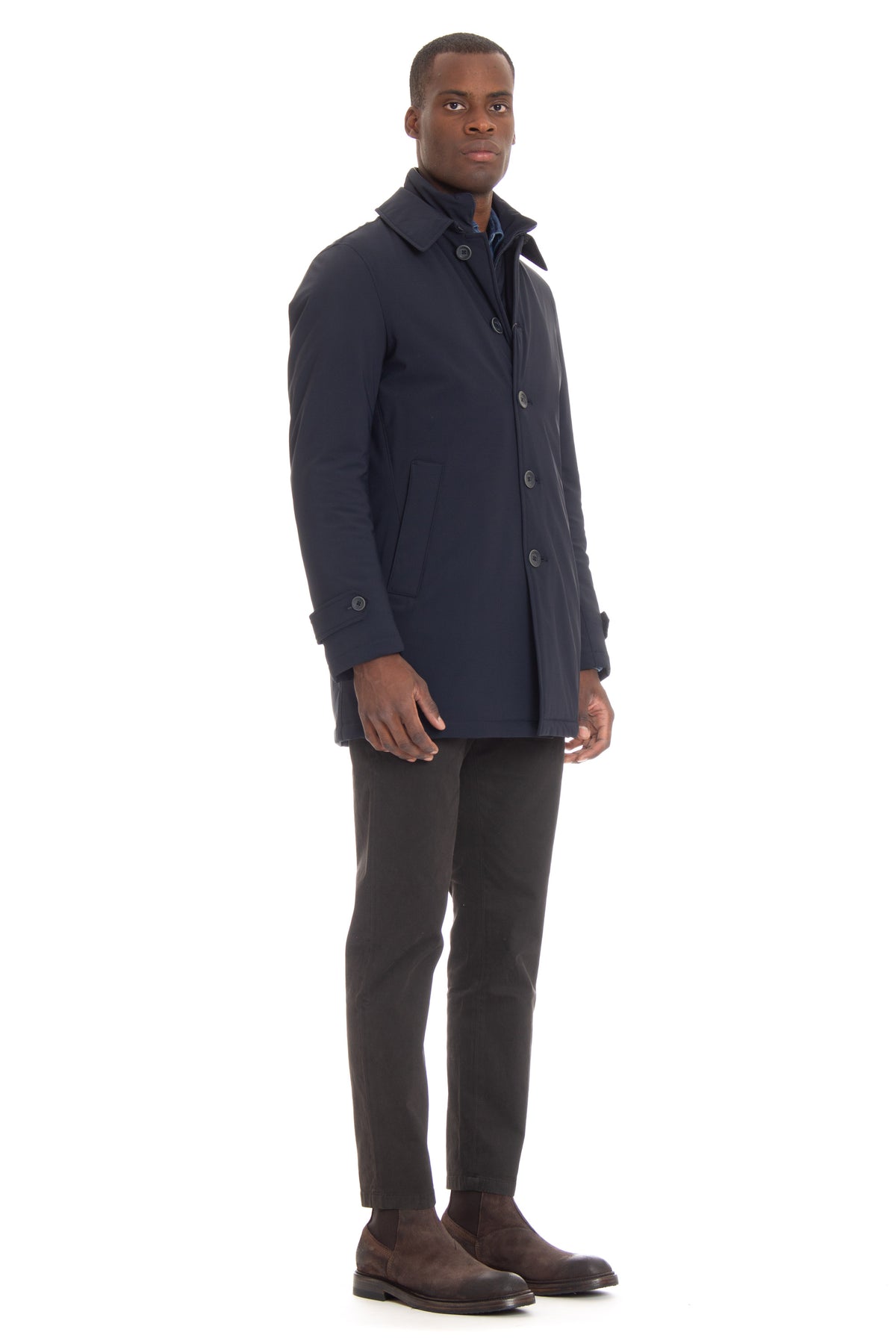 Herno Cappotto in nylon stretch linea Sub Zero PI0667U-12346S 9200
