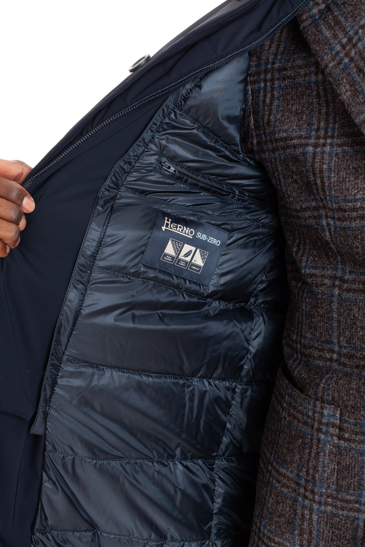 Herno Cappotto in nylon stretch linea Sub Zero PI0667U-12346S 9200