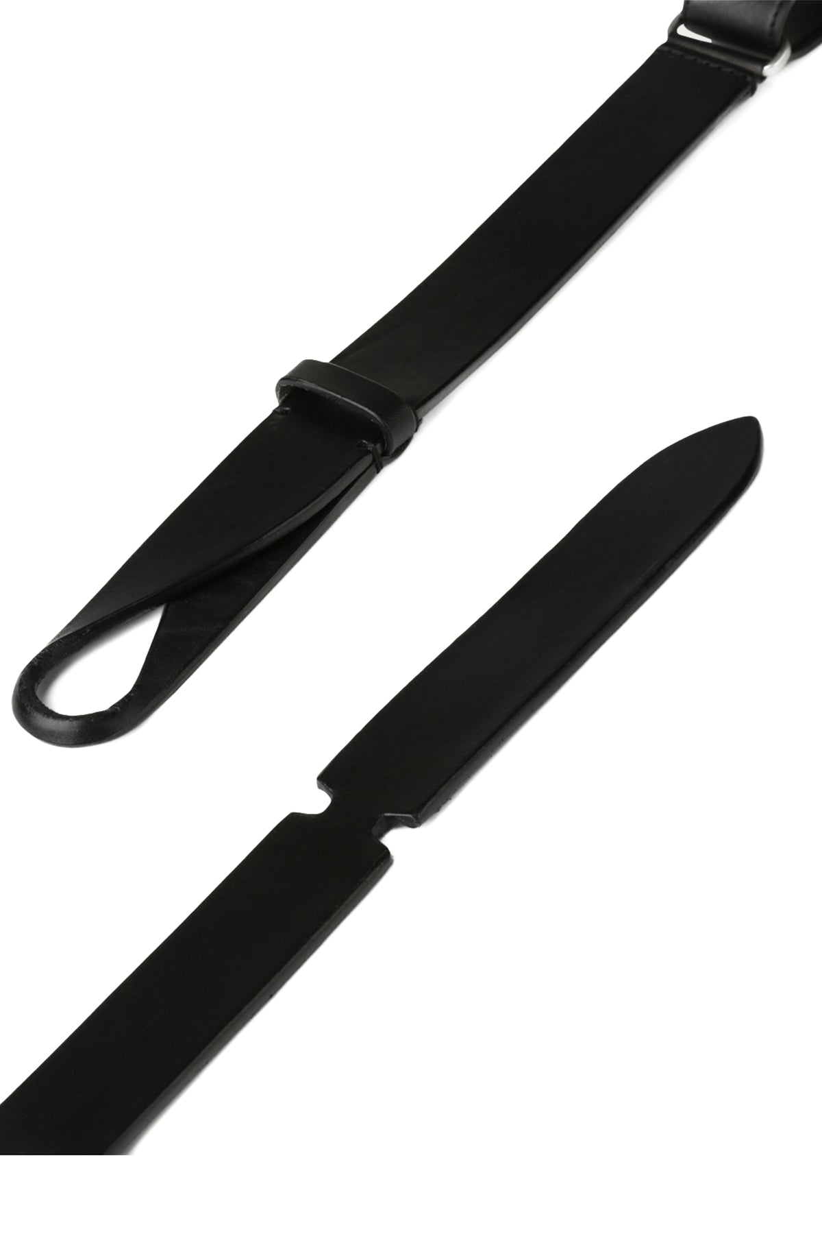 Orciani Cintura in pelle No Buckle NB0004_BUL NERO