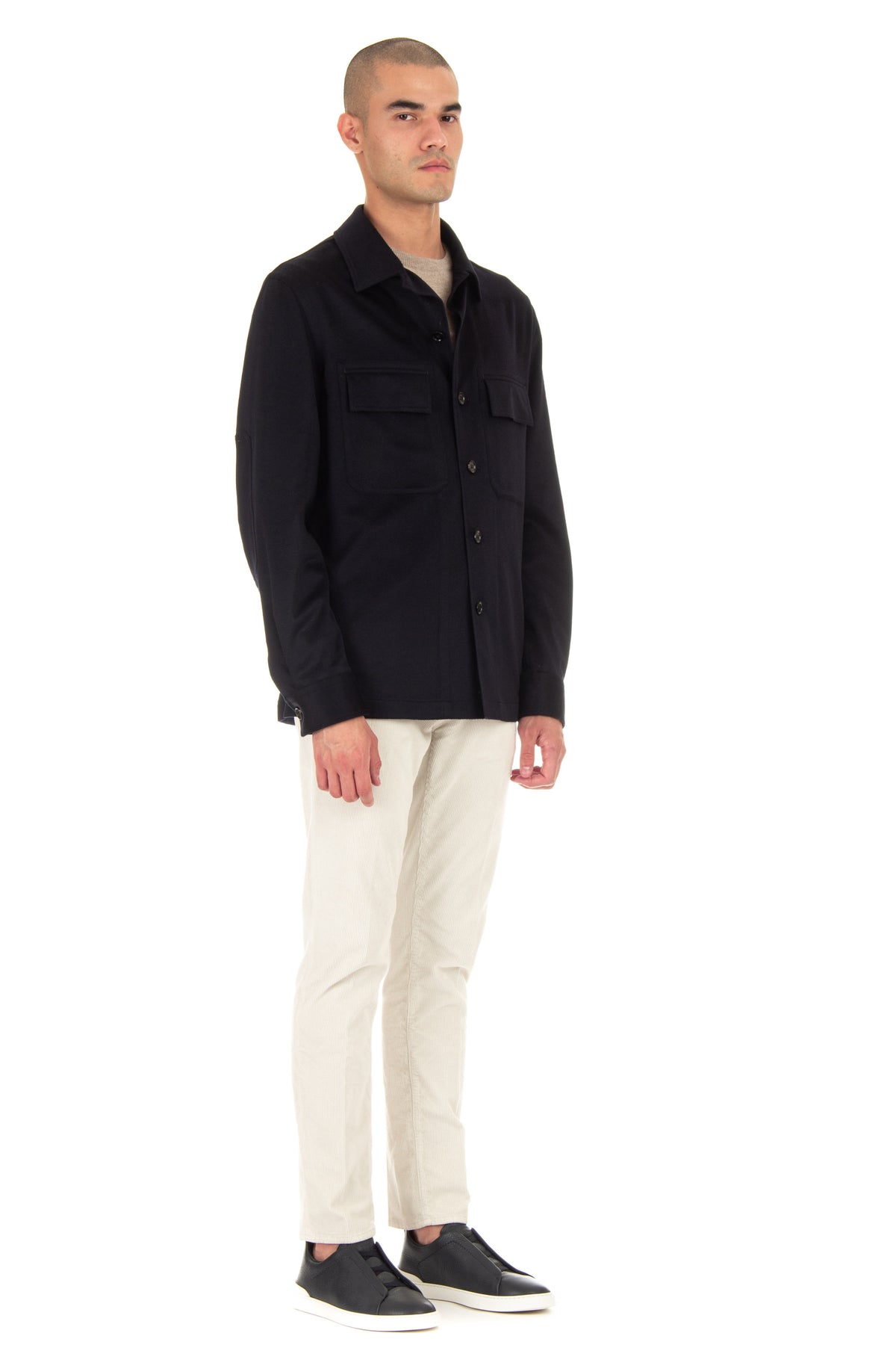 Zegna Overshirt Alba in Oasi cashmere E8V46 SOT6 923
