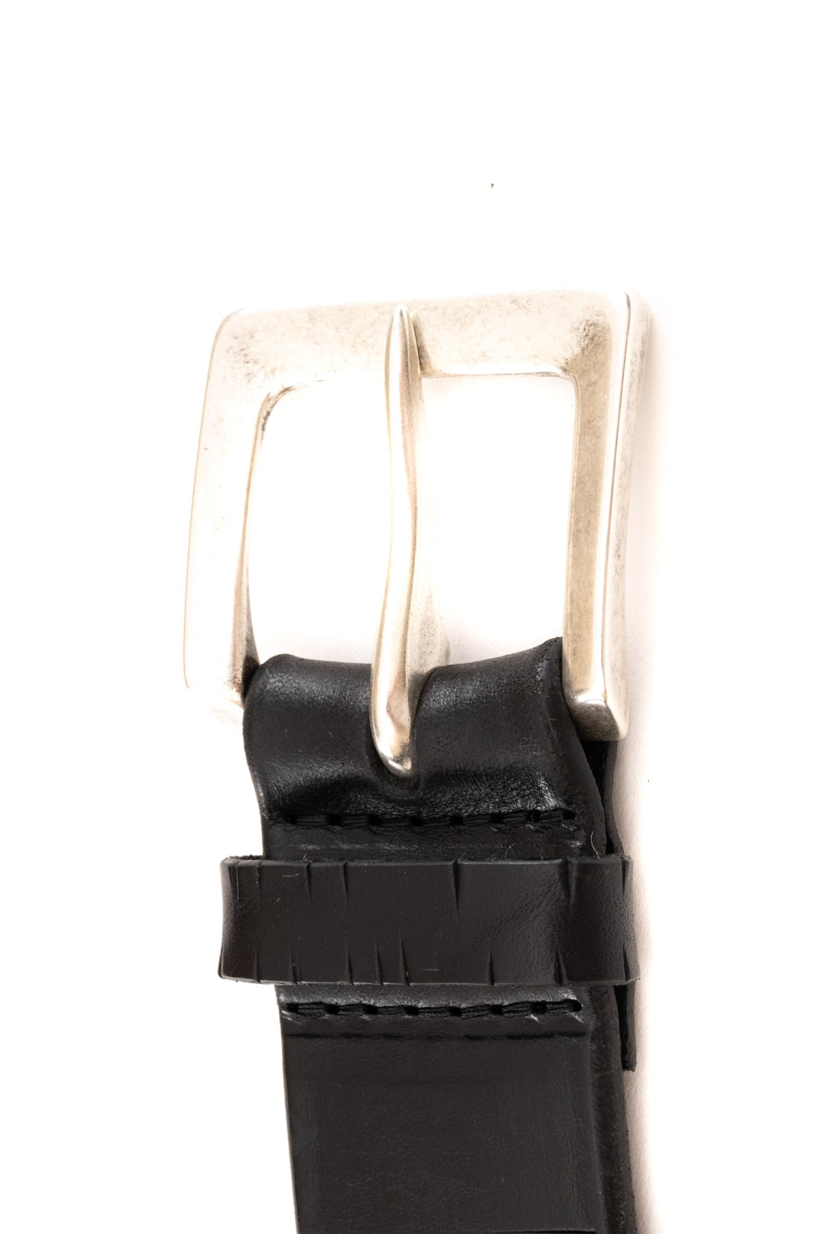 Orciani Cintura in cuoio con micro laserature U08251_BUS NERO