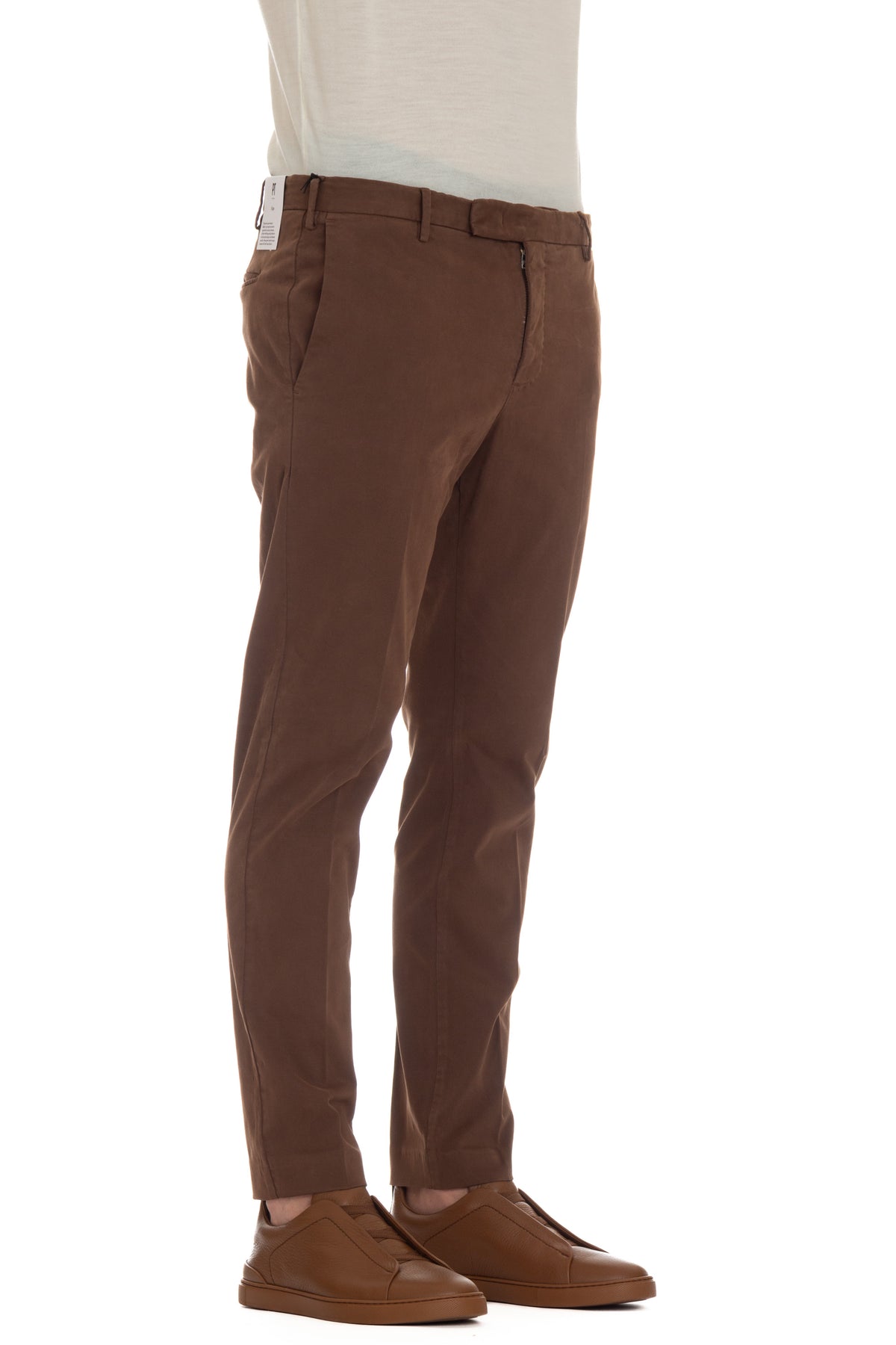 PT Torino Pantalone in rasatello di cotone Dieci fit ATX0Z00FWD NK20_3 Y175