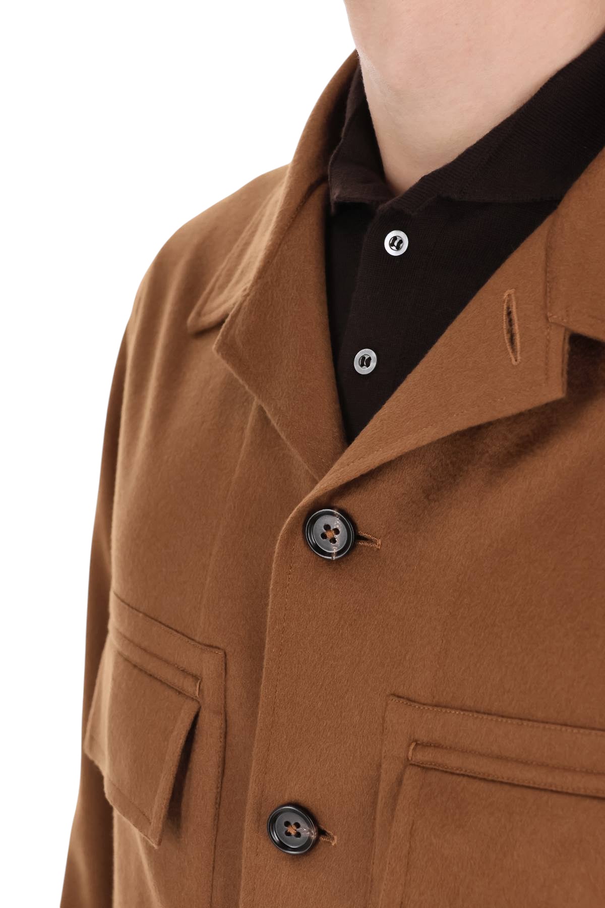 Zegna Overshirt Alba in Oasi cashmere E8V46 SOT6/2 092