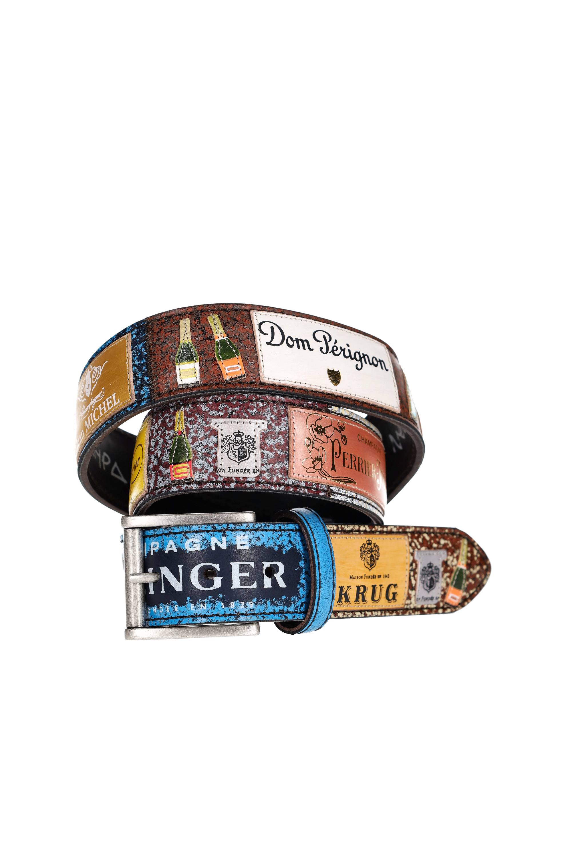 Artigianato Italiano Cintura artigianale in pelle "Tutta Champagne" TUTTA CHAMPAGNE MLTCLR