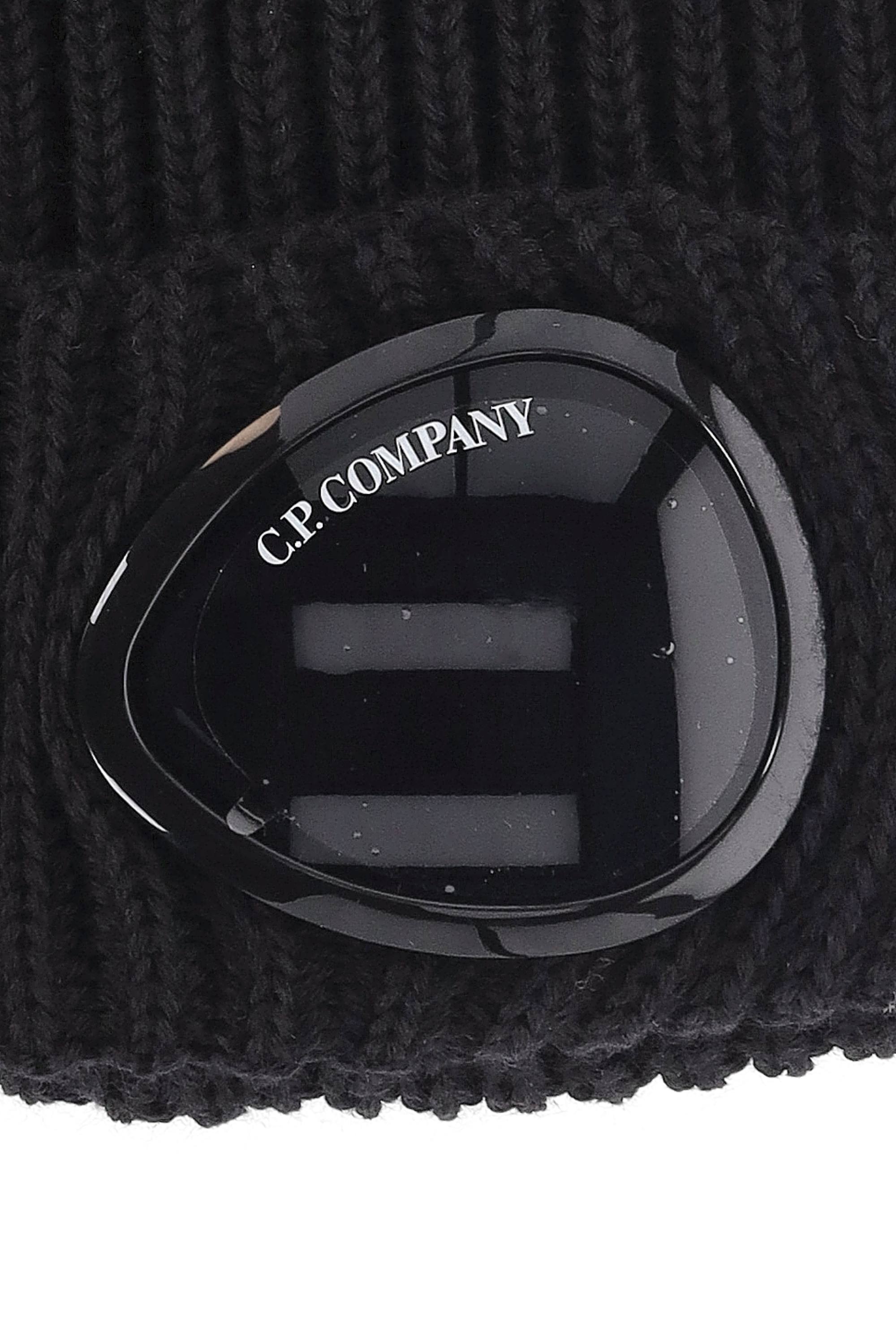 CP Company Cuffia in lana a coste con Goggle MAC742A00-5509A/2 999