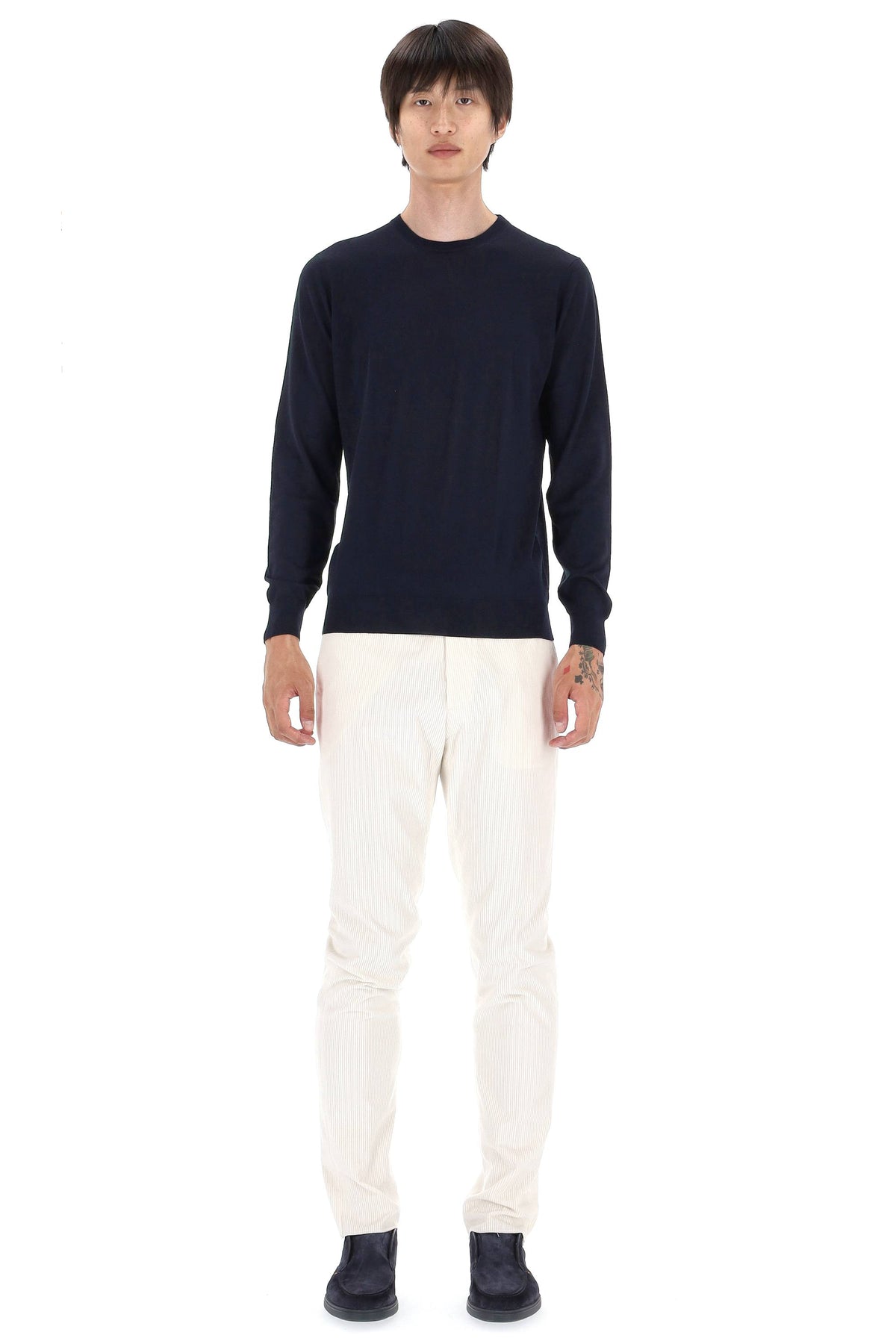 Drumohr Maglia girocollo in lana Super 140's D0D103L-3 790