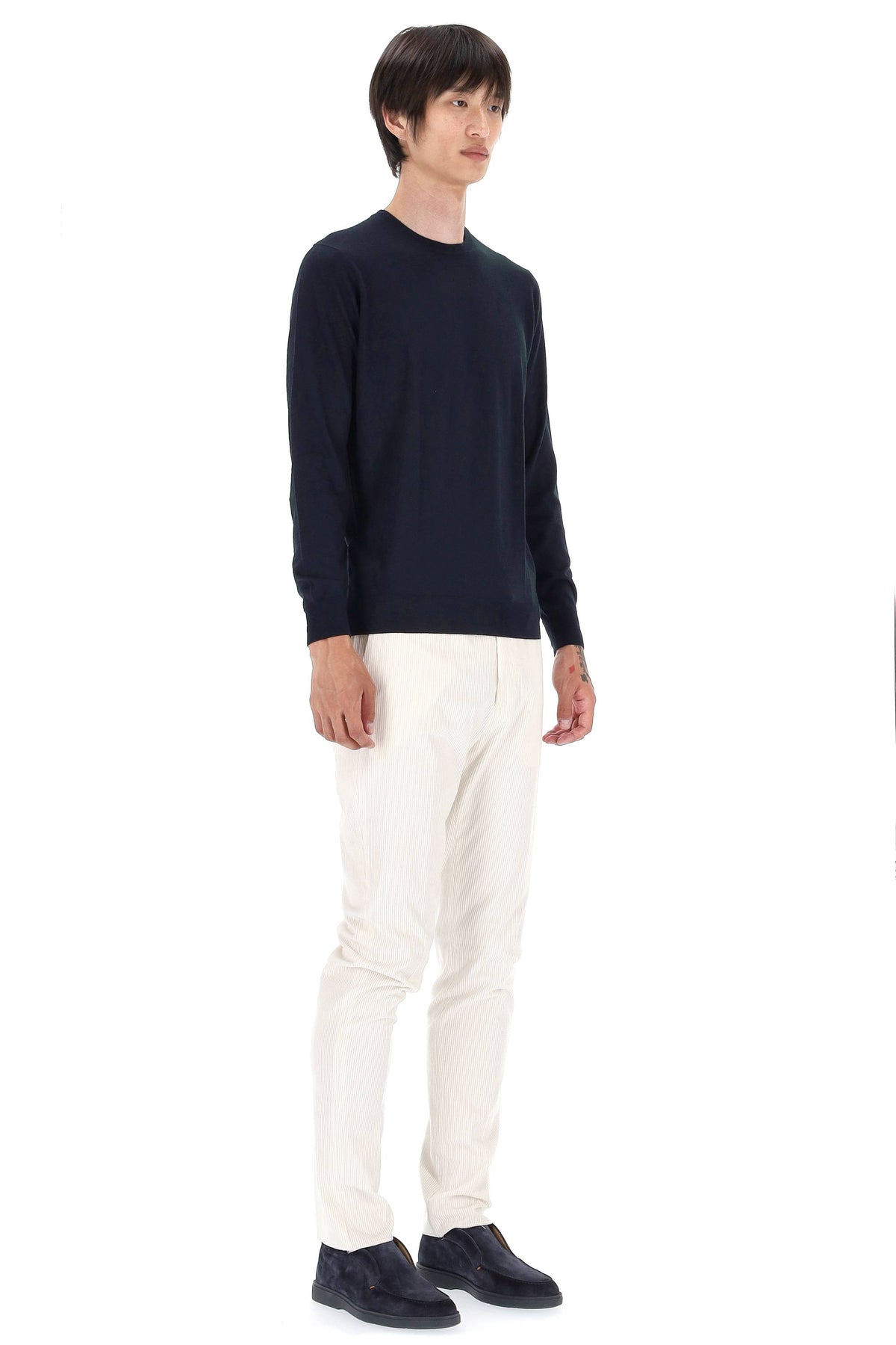 Drumohr Maglia girocollo in lana Super 140's D0D103L-3 790