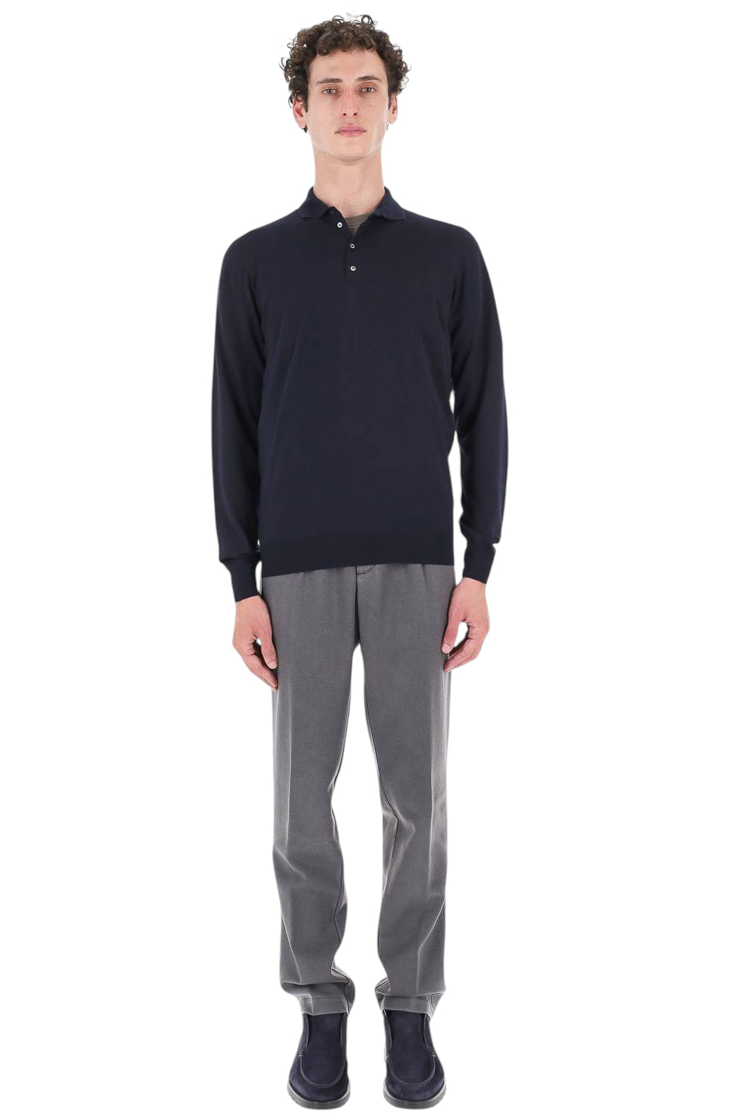 Drumohr Polo in lana extrafine super 140's D0D145L-2 790