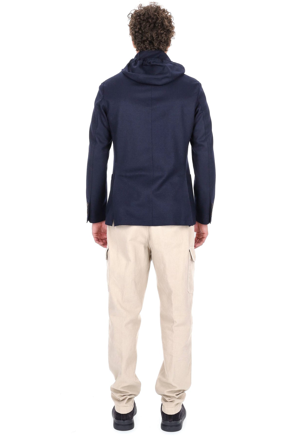 Eleventy Giacca in jersey di lana con pettorina staccabile L70GIAF02 JAC24018/2 11