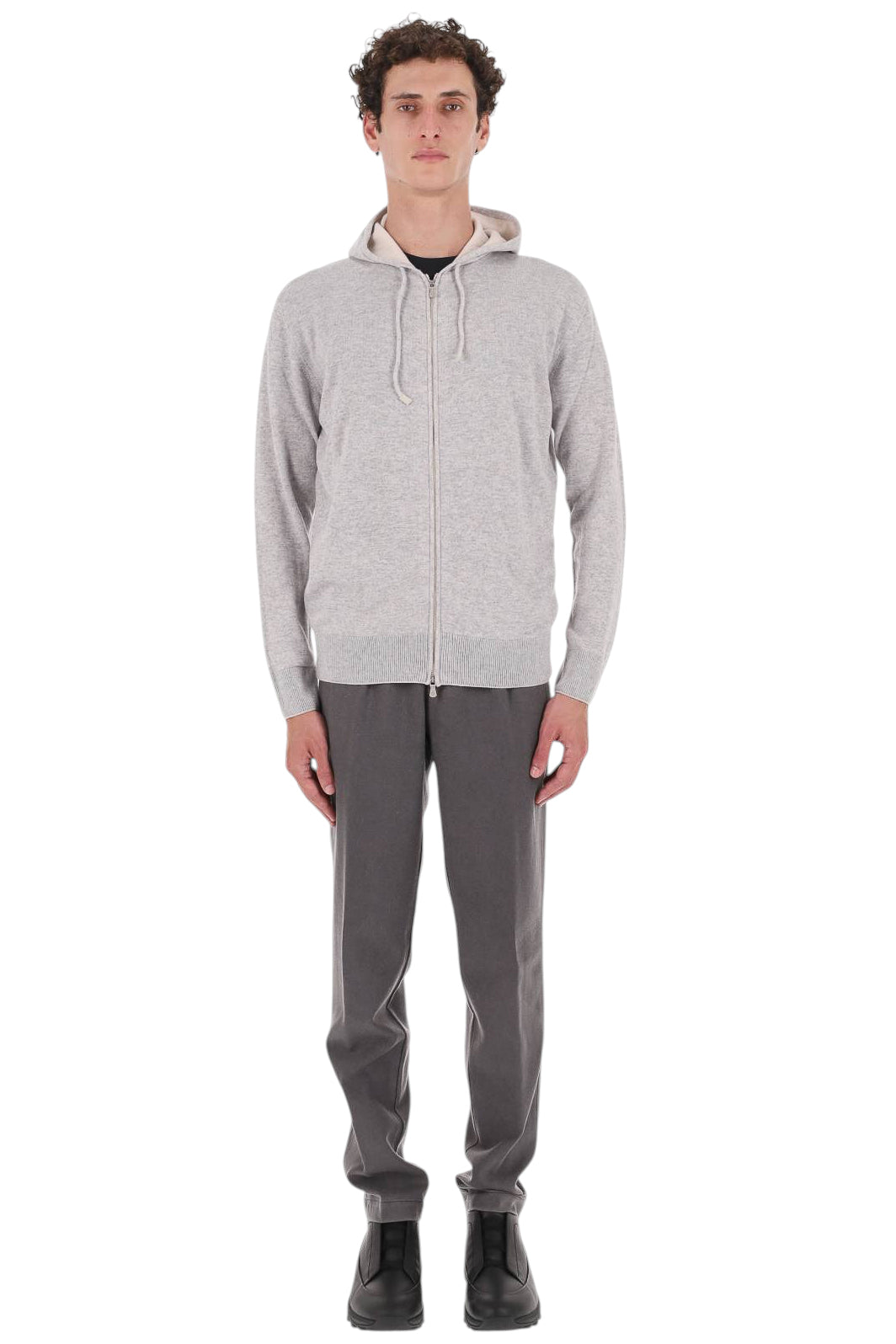 Eleventy Felpa full zip in puro cashmere X76MAGK33 MAG0K019/2 13-02