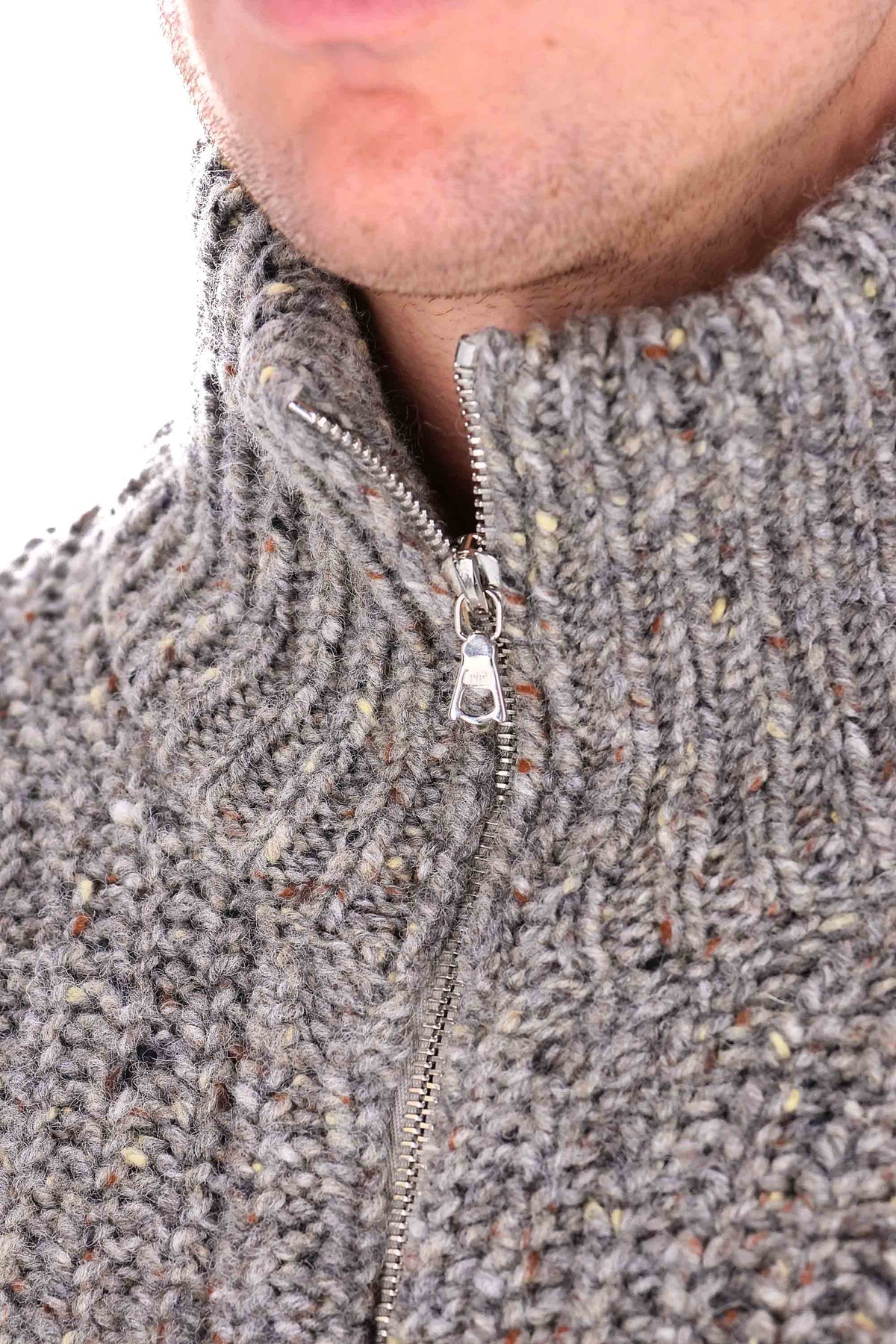 Howlin' Maglia full zip in lana sale pepe LOOSE ENDS GREYMIX