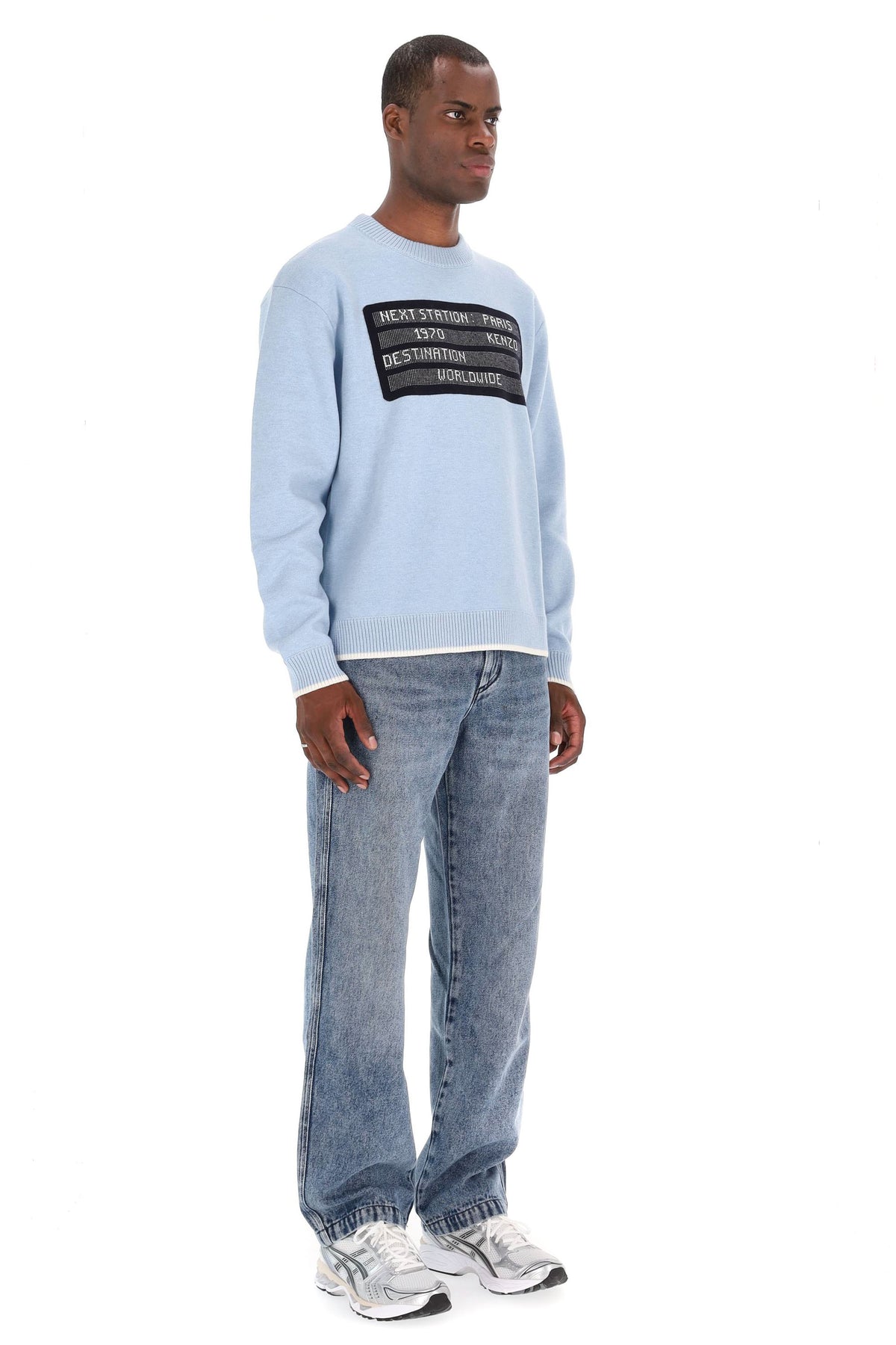 Kenzo Maglia girocollo in misto lana City jumper FF65PU7473CE 64