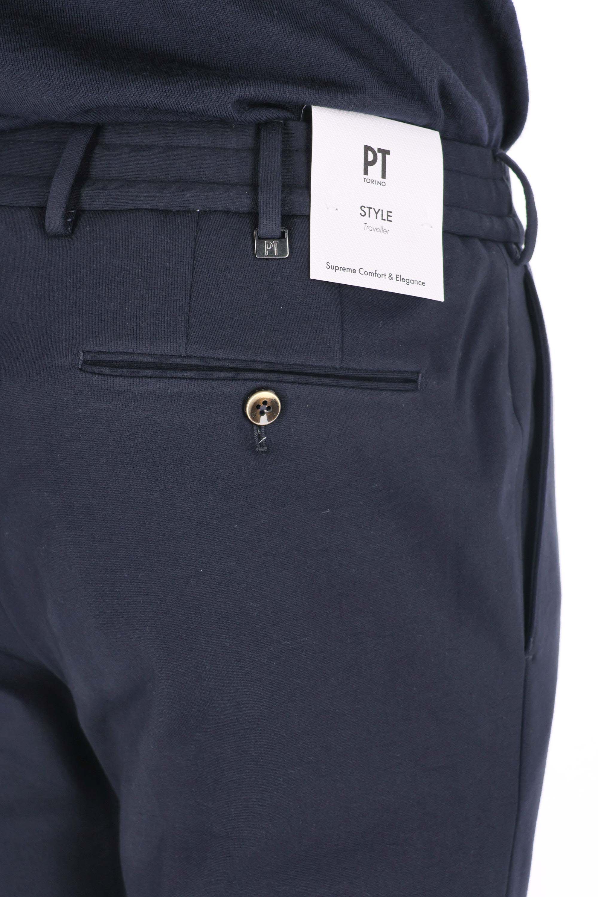 PT Torino Pantalone in jersey di viscosa stretch con coulisse Slim jogger VSJGZ20CL1 VD01 0365