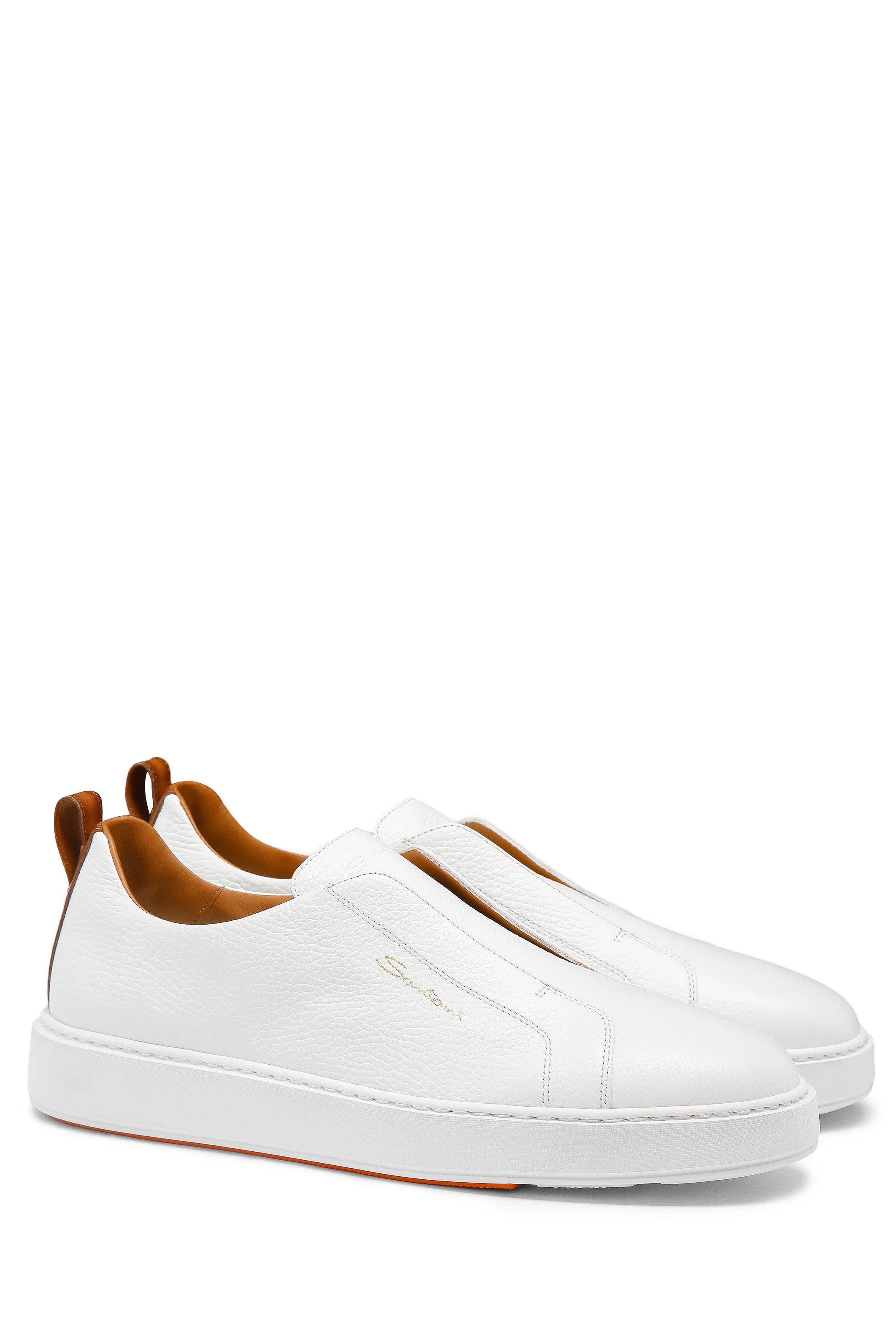 Santoni Sneaker slip-on in pelle bottalata MBCD21995BARTLLD I50