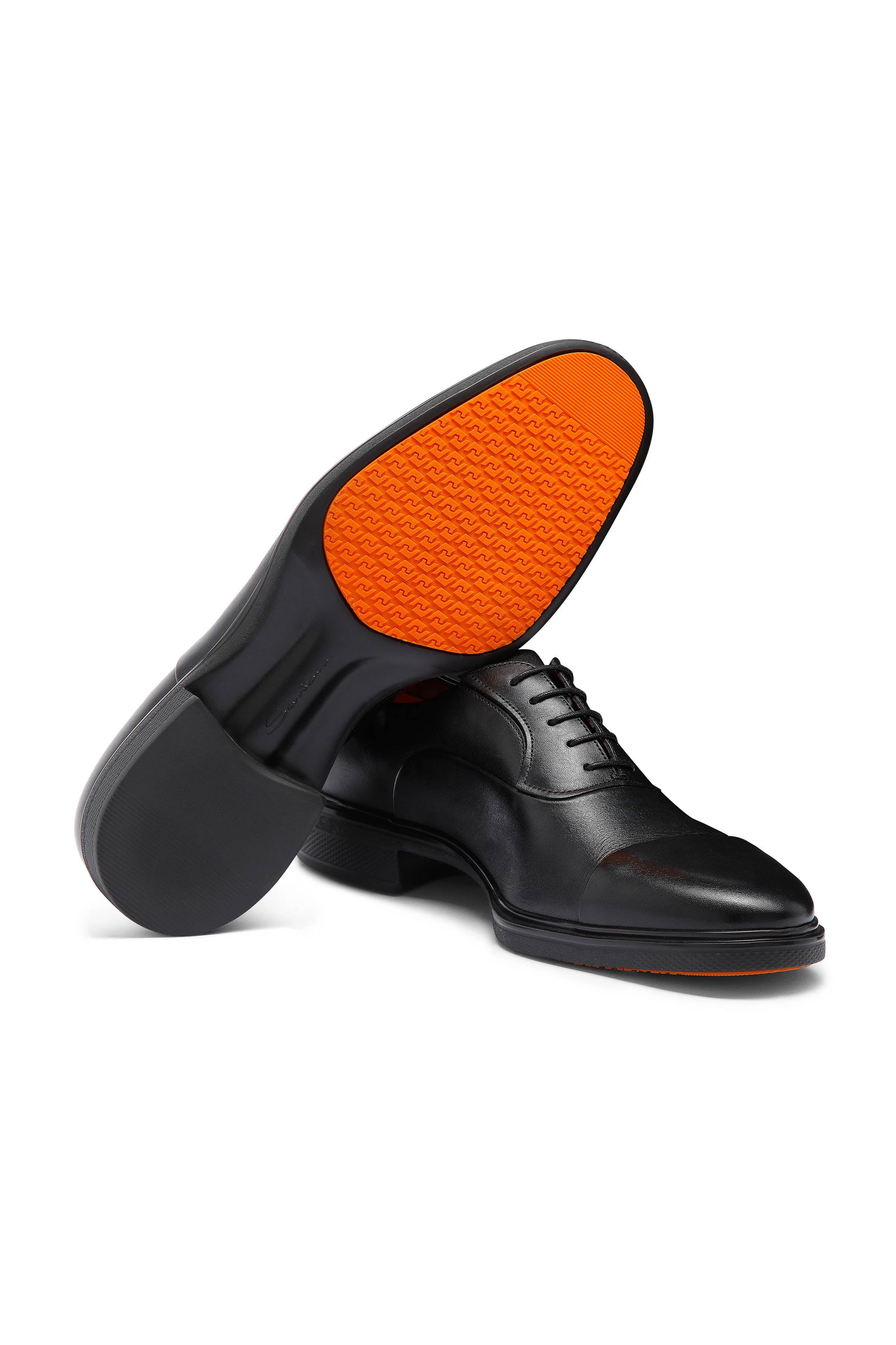 Santoni Scarpa stringata in pelle Easy MGEO18957NEAXNTGALL N01