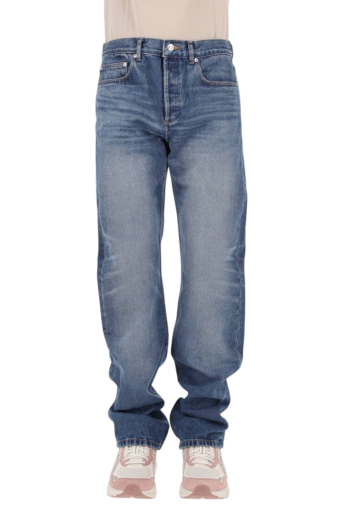 A.P.C. Jeans Rescue in denim di cotone COHAD H09010 IAL-INDIGO DELAVE