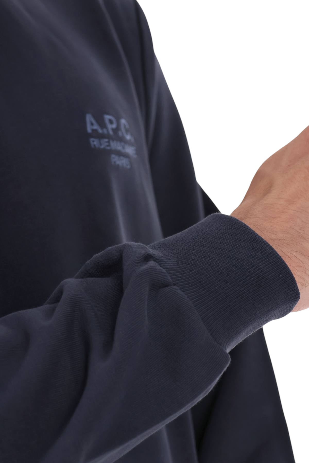 A.P.C. Felpa Rue Madame in cotone COHGR M27913 TIH-MARINE/BLEU
