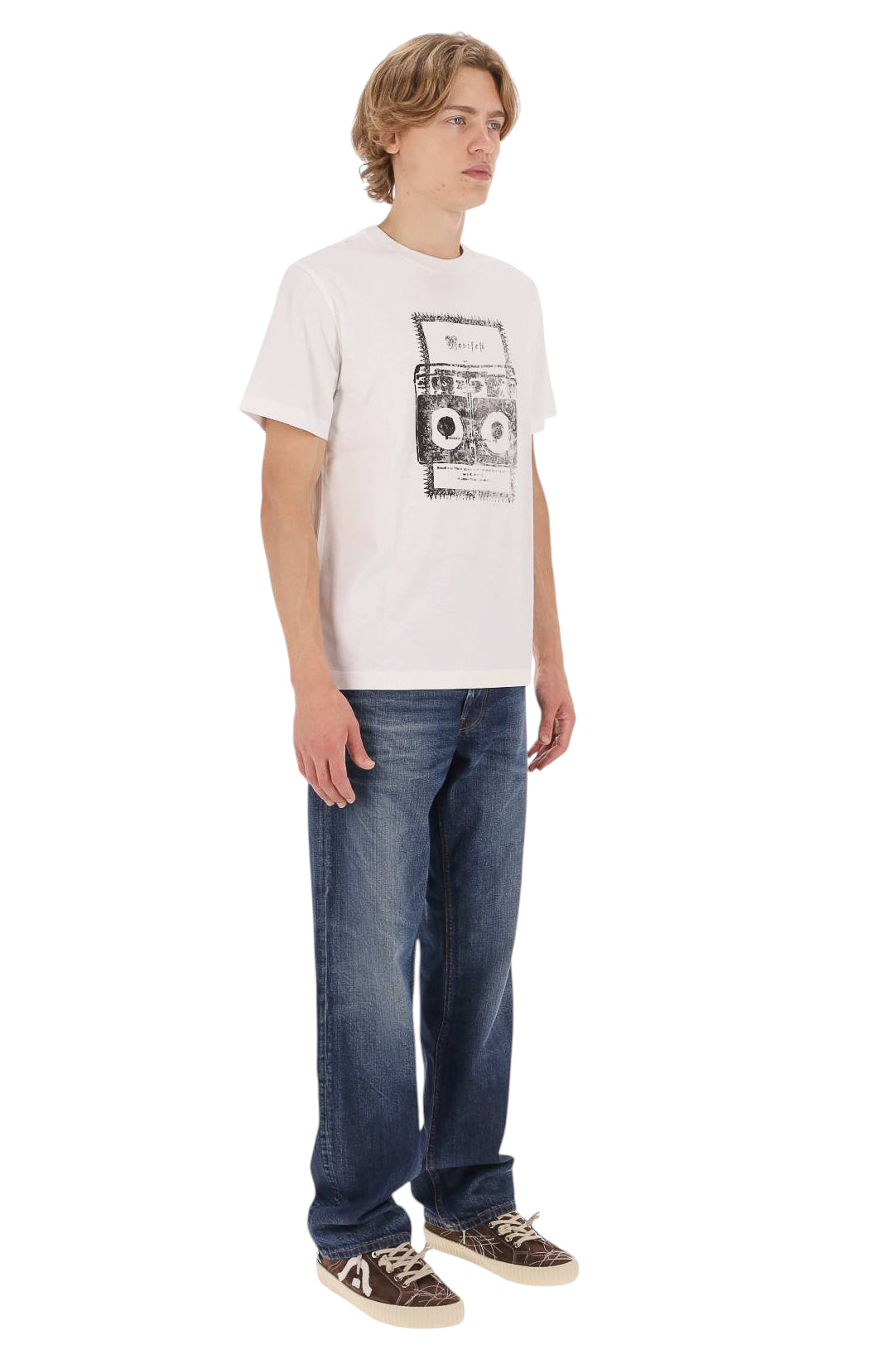 A.P.C. T-shirt Manifest in cotone COHST M26491 AAB-BLANC