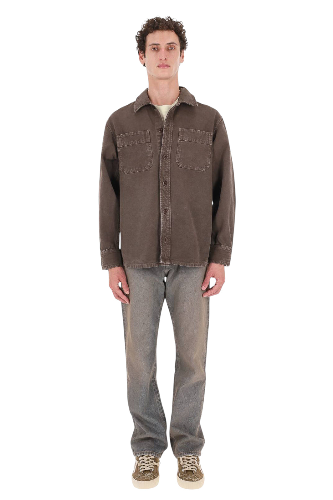 A.P.C. Overshirt Noah in cotone COHTC H32104/2 CAA-MARRON