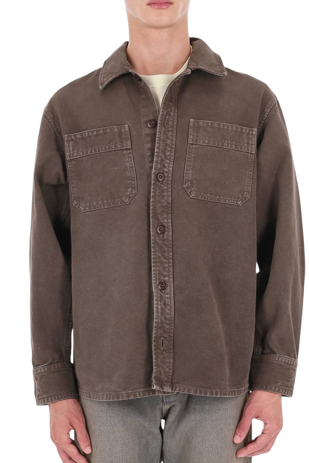 A.P.C. Overshirt Noah in cotone COHTC H32104/2 CAA-MARRON