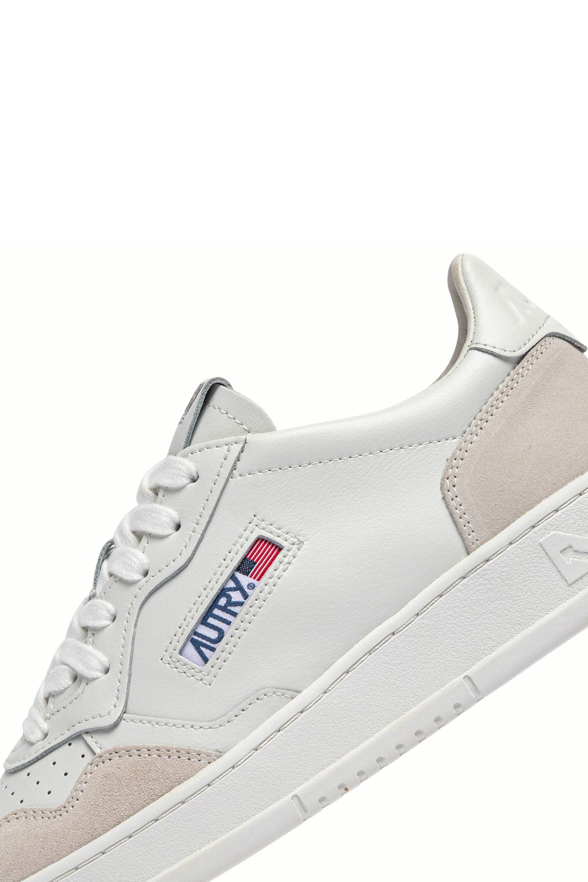 Autry Sneaker Medalist in pelle e camoscio con suola bianca AULM LS30 TOTALWHT