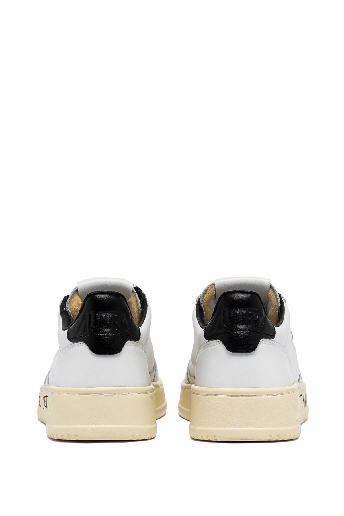 Autry Sneaker Medalist in pelle bianca con dettagli neri AULM ML02 WHT/BLK