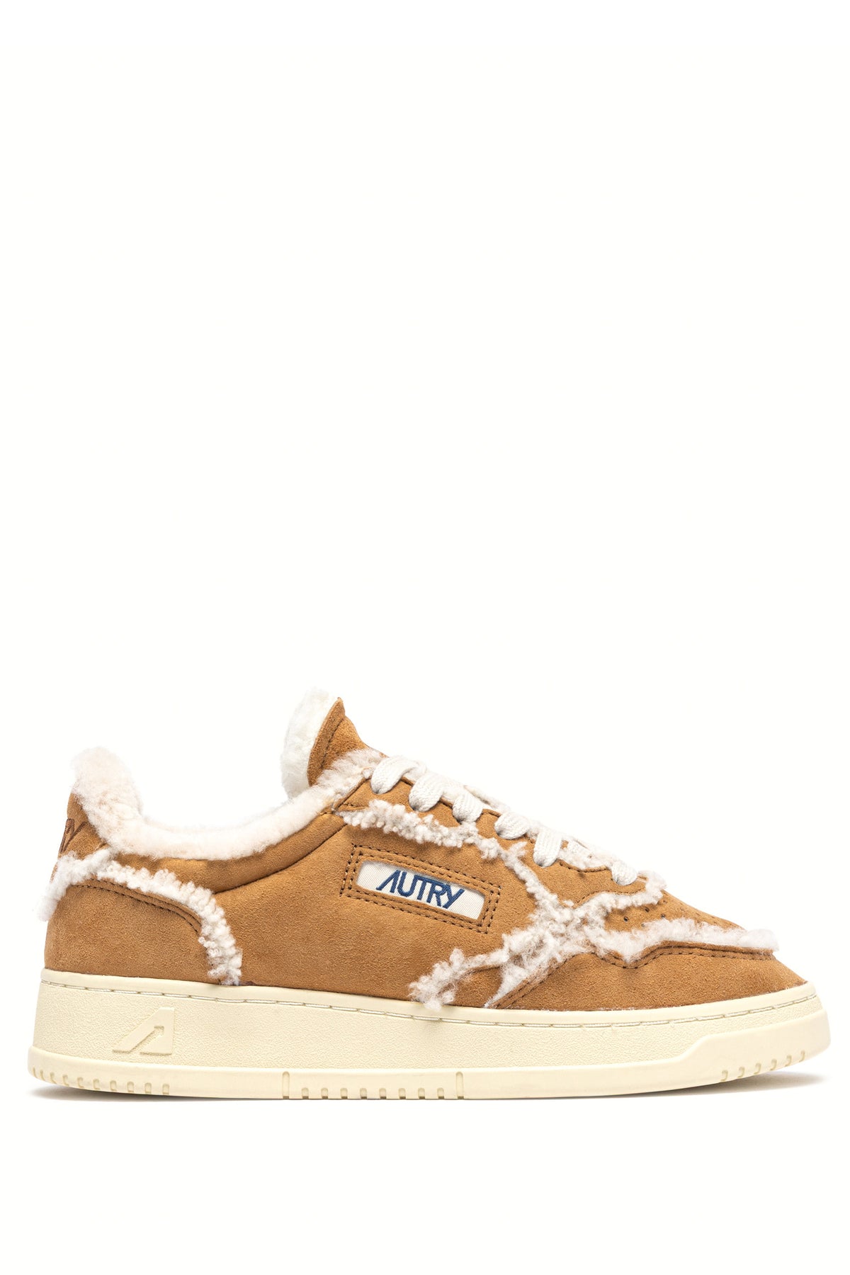 Autry Sneaker Medalist donna in camoscio Cognac con interno in montone AULW GX01 COGNAC