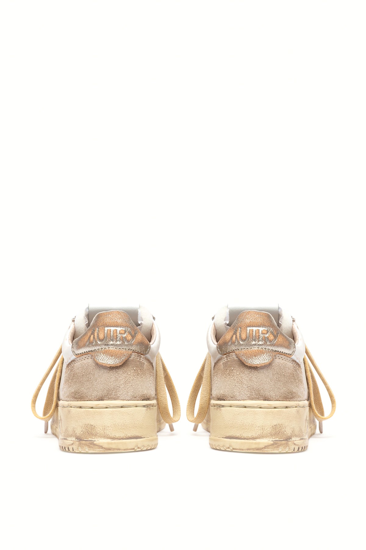 Autry Sneaker SuperVintage in pelle-camoscio bianco/Gold AVLM LS75 WHT/GOLD