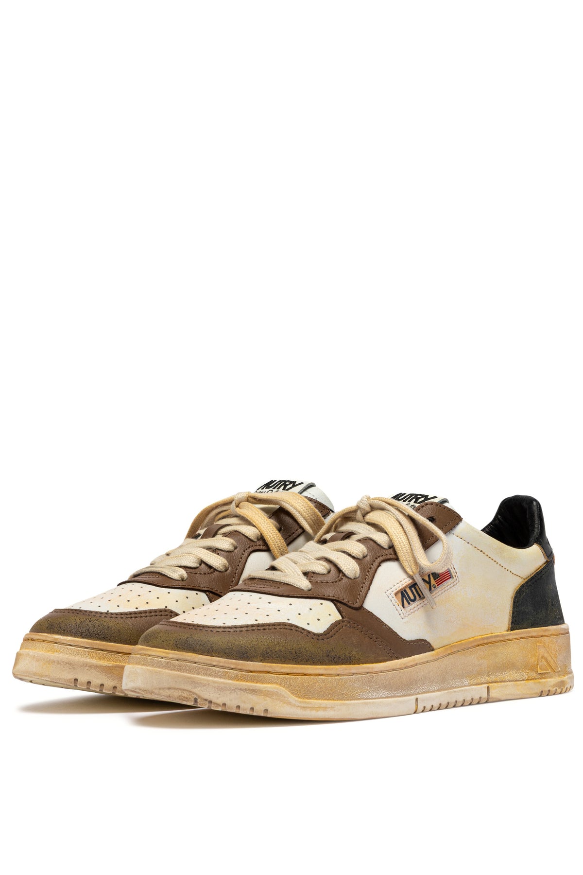 Autry Sneaker SuperVintage bicolore in pelle AVLM SV60 WHT/MALTMAL