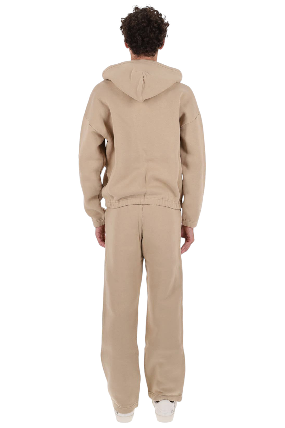 Autry Felpa zip unisex in heavy jersey di cotone Sediment con cappuccio HIPX 121N SEDIMENT