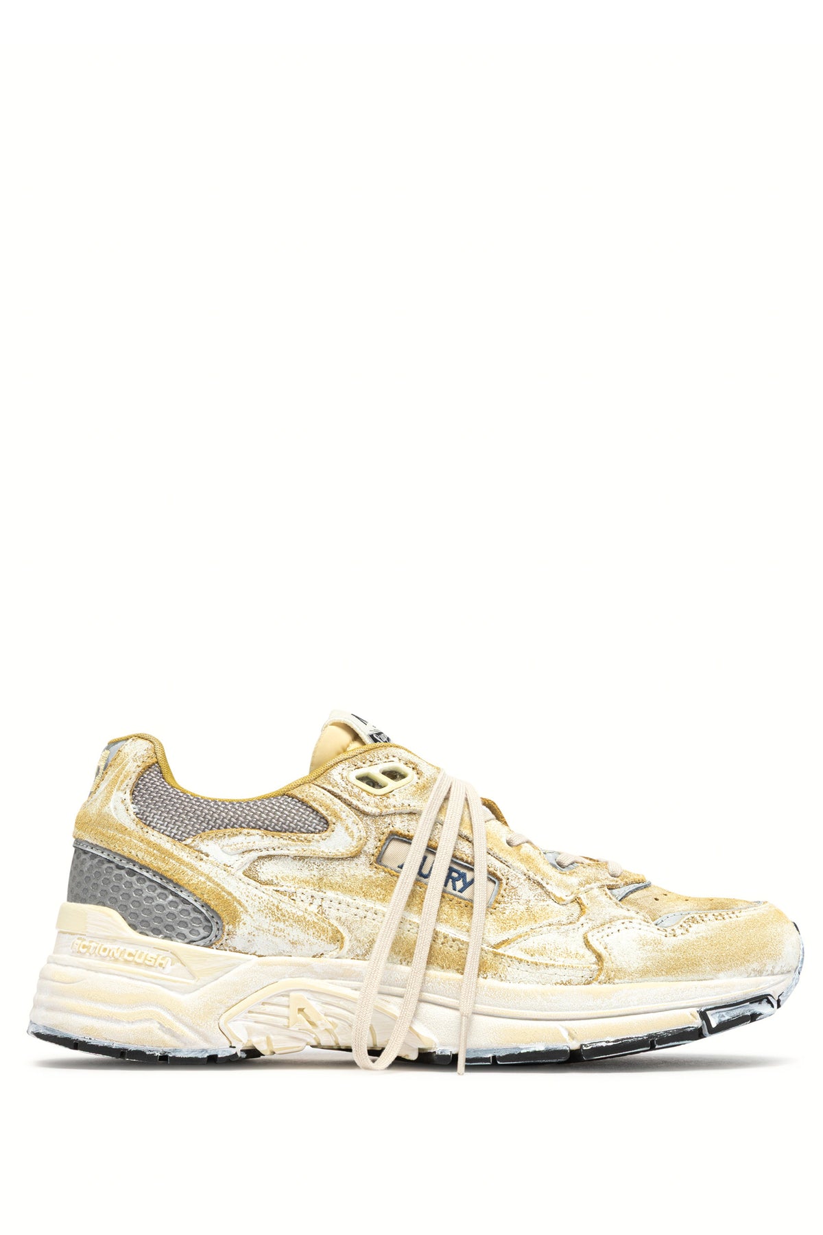 Autry Sneaker Hyperway SuperVintage donna in camoscio e mesh Yellow/Silver HVLW JB03 YELLOW/SILV