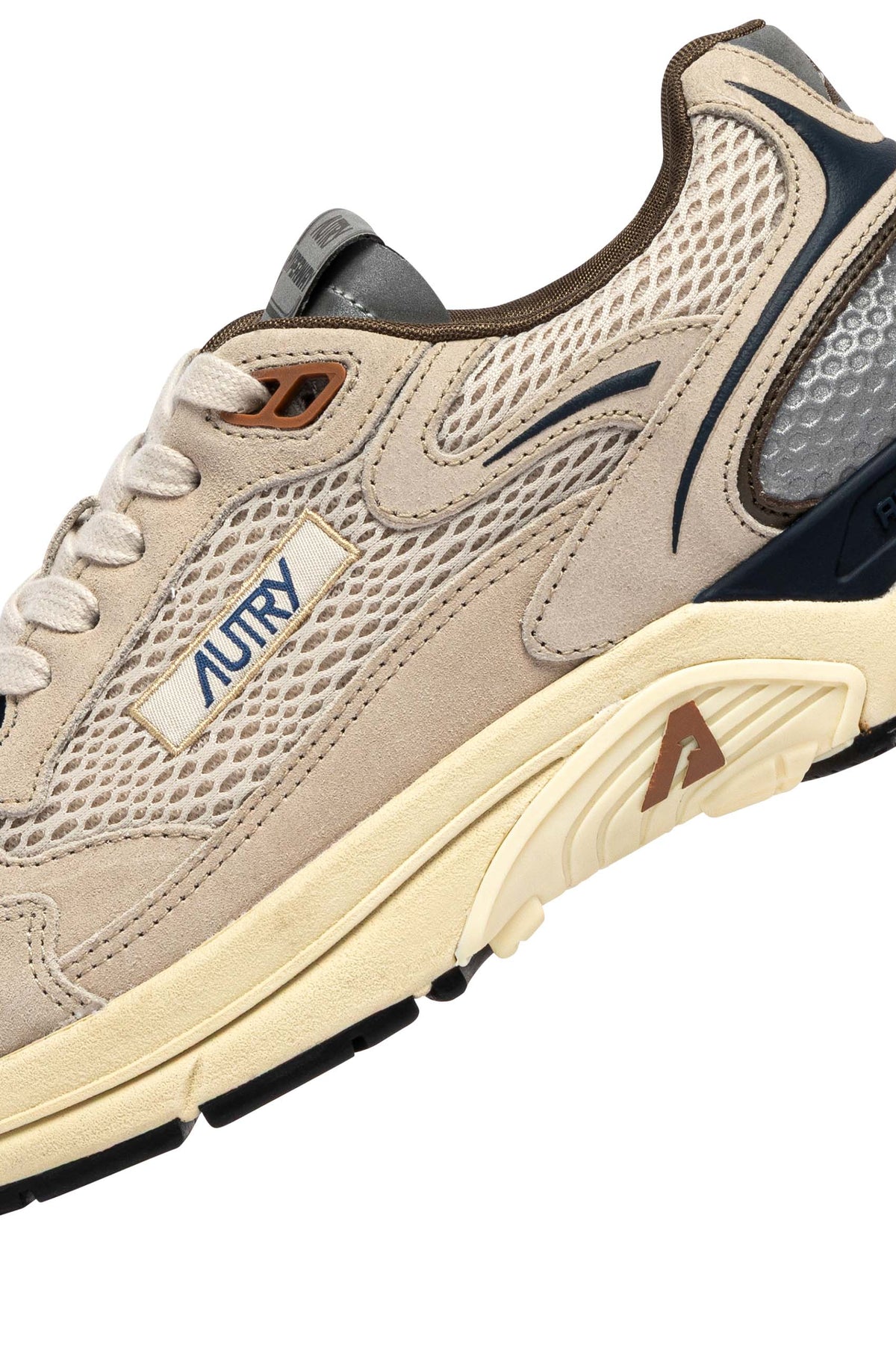 Autry Sneaker Hyperway uomo in camoscio e mesh Sand/Space Blue HYLM CI05 SAND/SPABL
