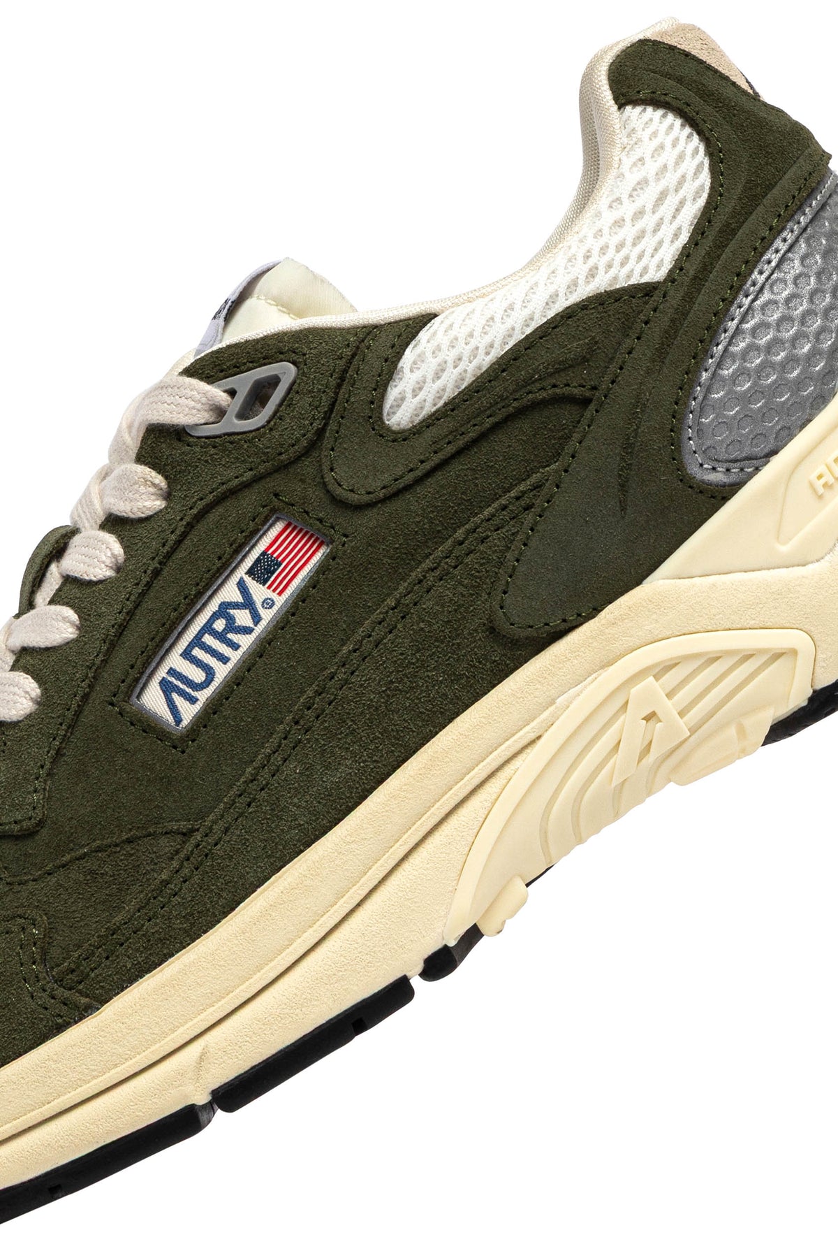 Autry Sneaker Hyperway uomo in camoscio e mesh Salvia/Marshmallow HYLM UM24 SALV/MARSH