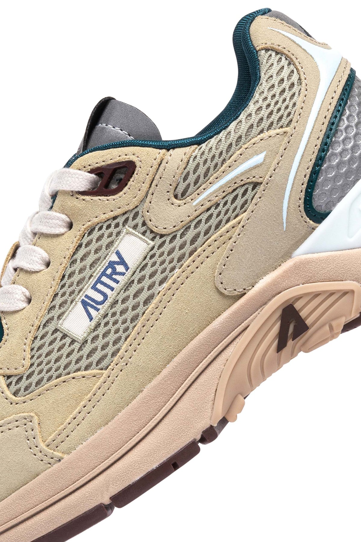 Autry Sneaker Hyperway donna in camoscio e mesh Ecru/Space Blue HYLW CI04 ECR/SPABL