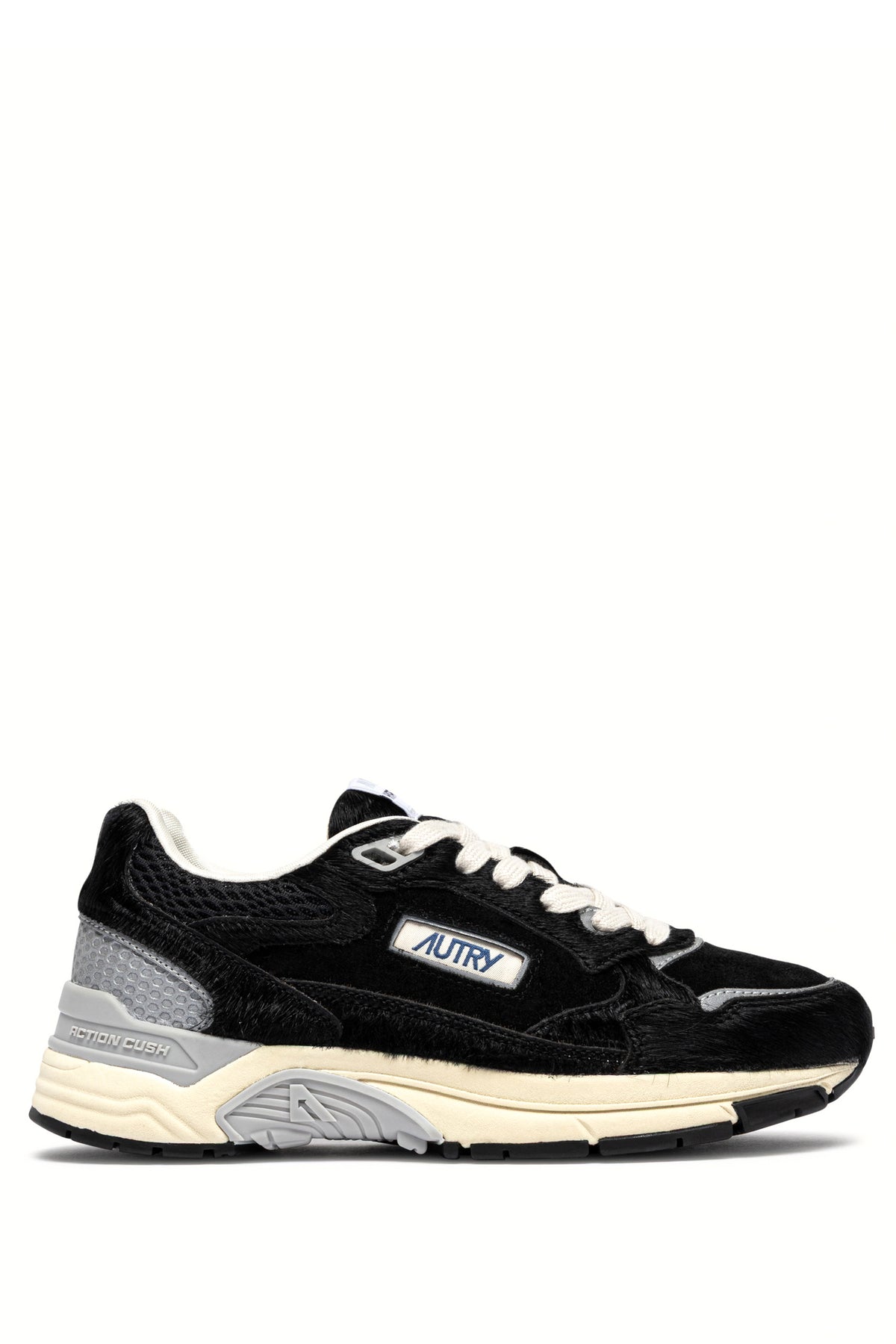 Autry Sneaker Hyperway donna in cavallino-camoscio-mesh total black HYLW WM02 BLK/BLK