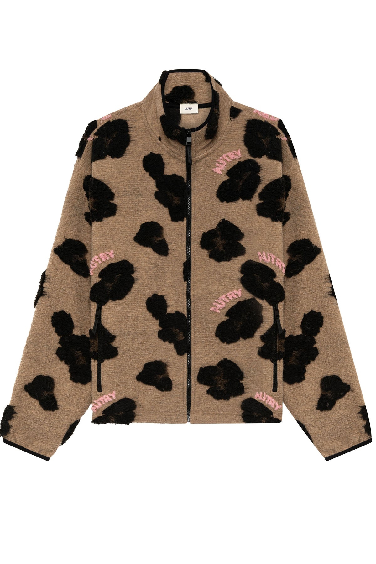 Autry Giubbotto unisex jacquard leopardato Leo con zip JAPX 123X LEO