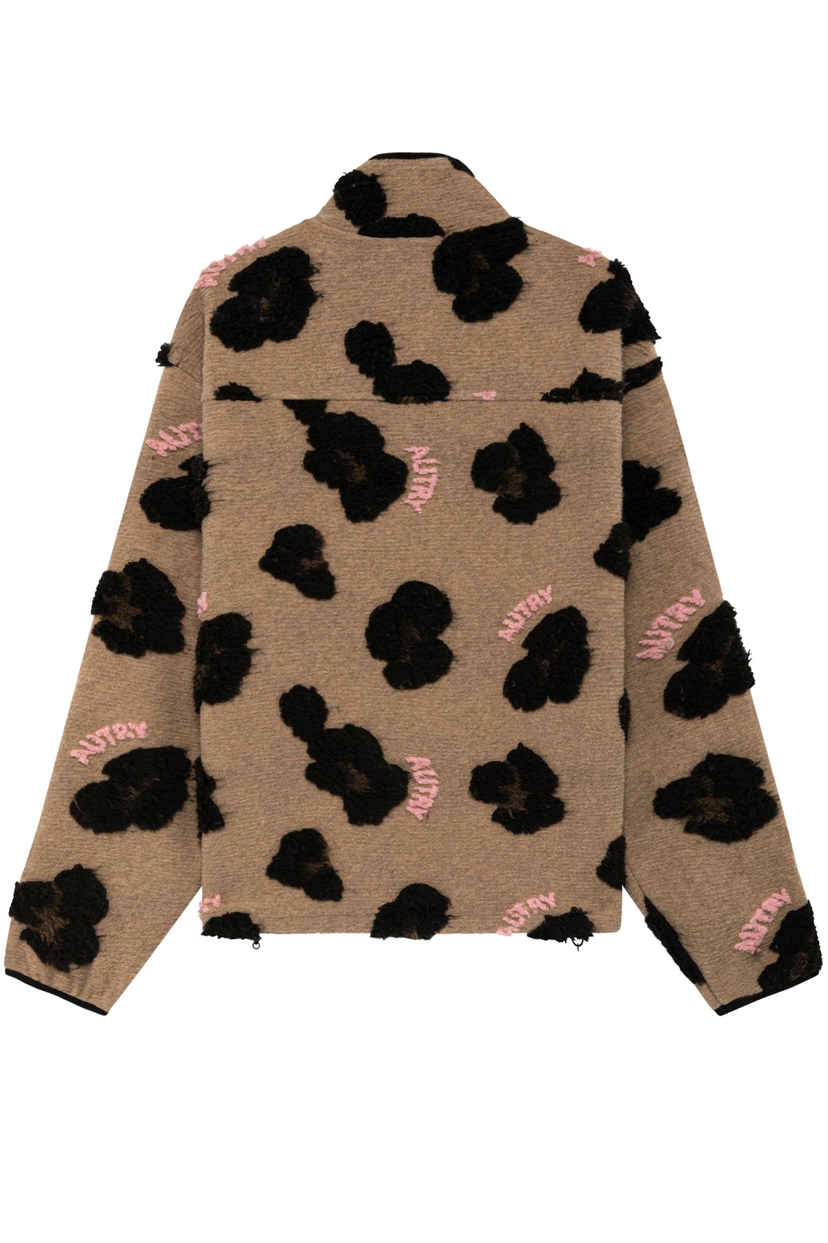 Autry Giubbotto unisex jacquard leopardato Leo con zip JAPX 123X LEO