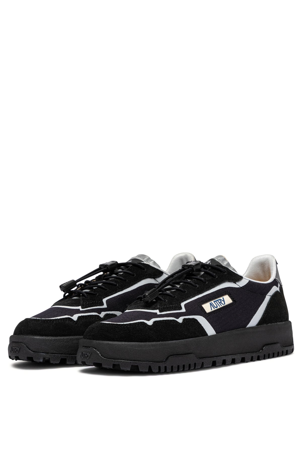 Autry Sneaker Wildpace in ripstop-camoscio-TPU nero/Silver LDLM MQ01 BLK/SILVER