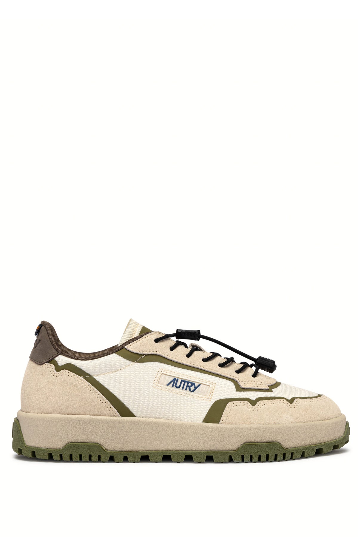 Autry Sneaker Wildpace in ripstop-camoscio-TPU bianco/Olive LDLM MQ02 WIFE/OLIVE