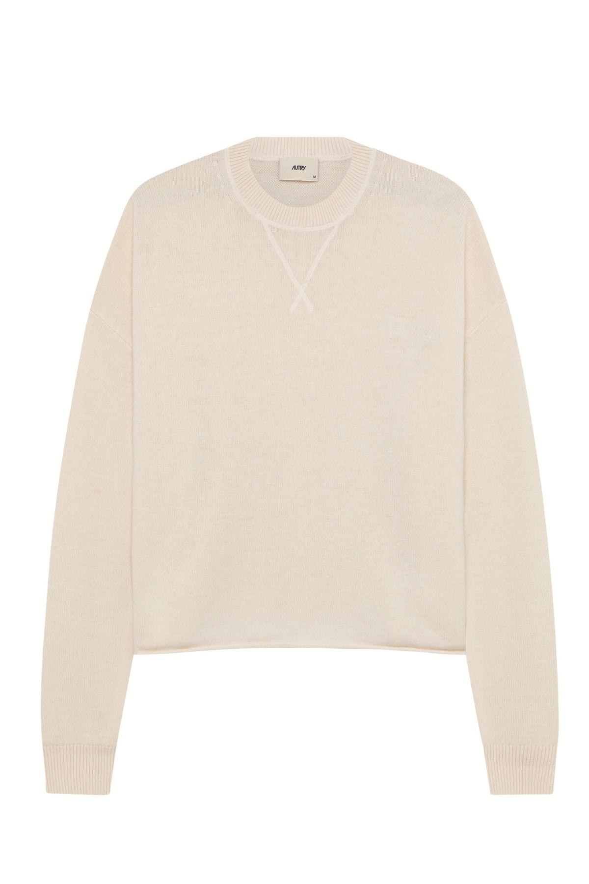 Autry Felpa girocollo in lana-cashmere SEPW 149S CREAM
